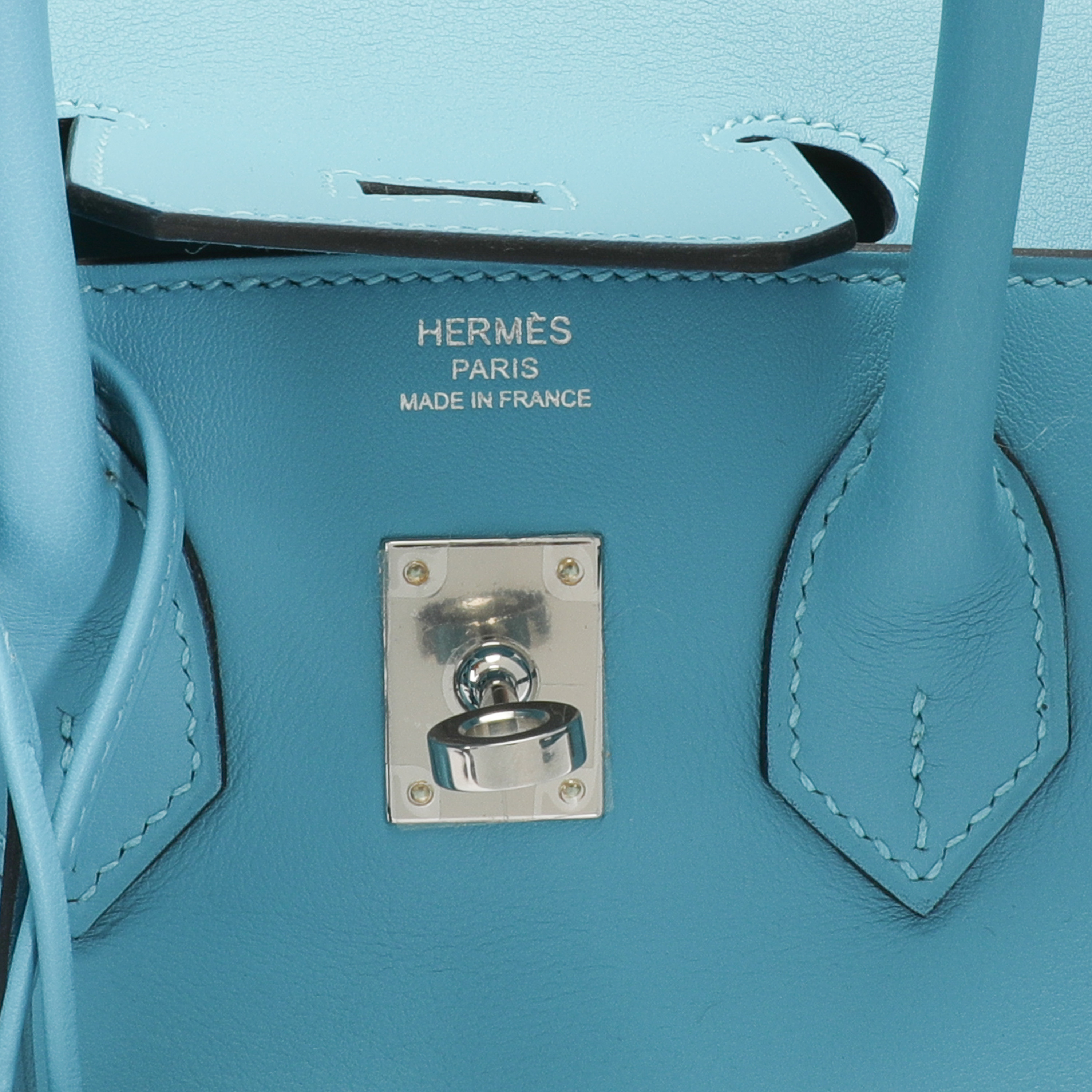 Hermès Bleu Du Nord Swift Leather Birkin 25 with Palladium Hardware-7