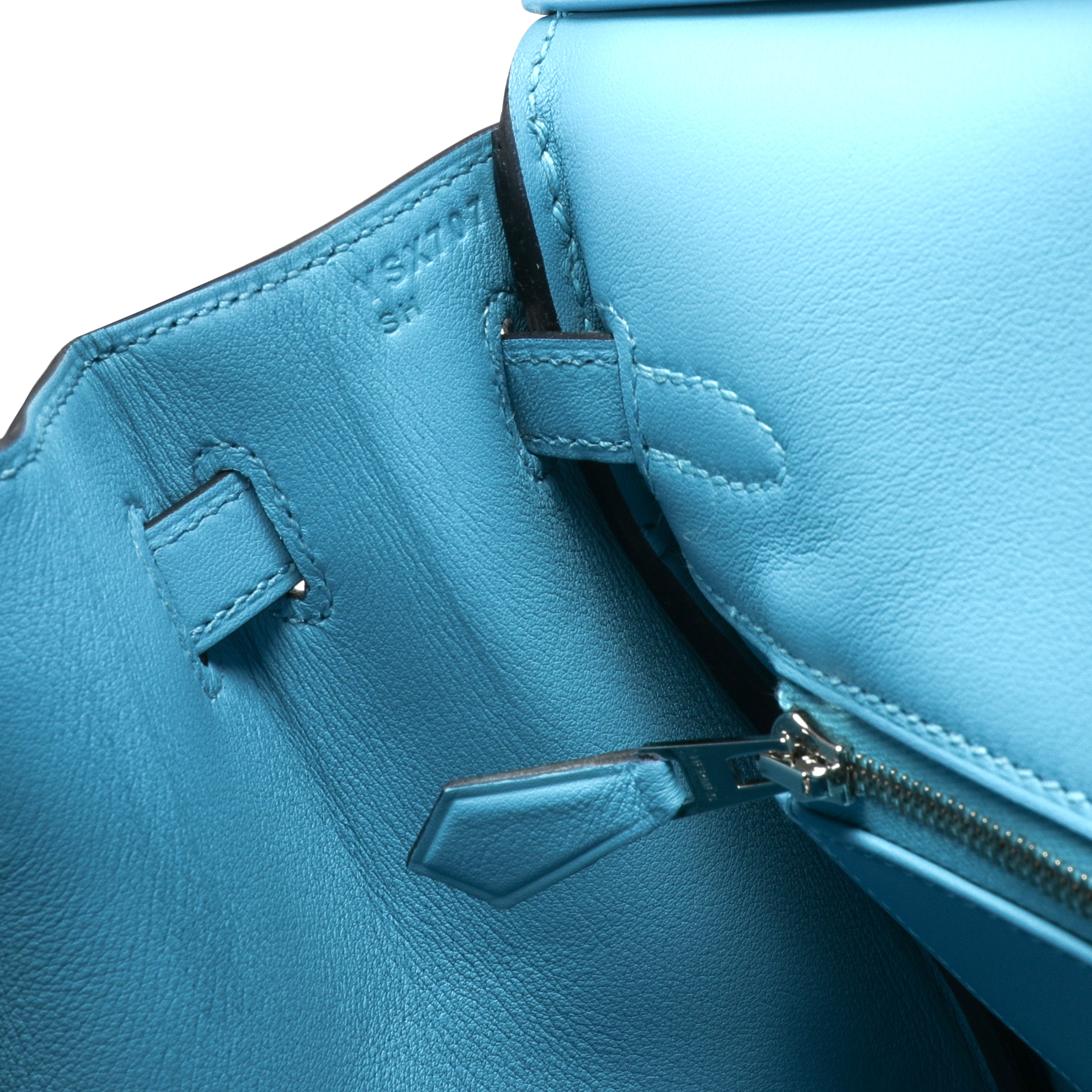 Hermès Bleu Du Nord Swift Leather Birkin 25 with Palladium Hardware-8