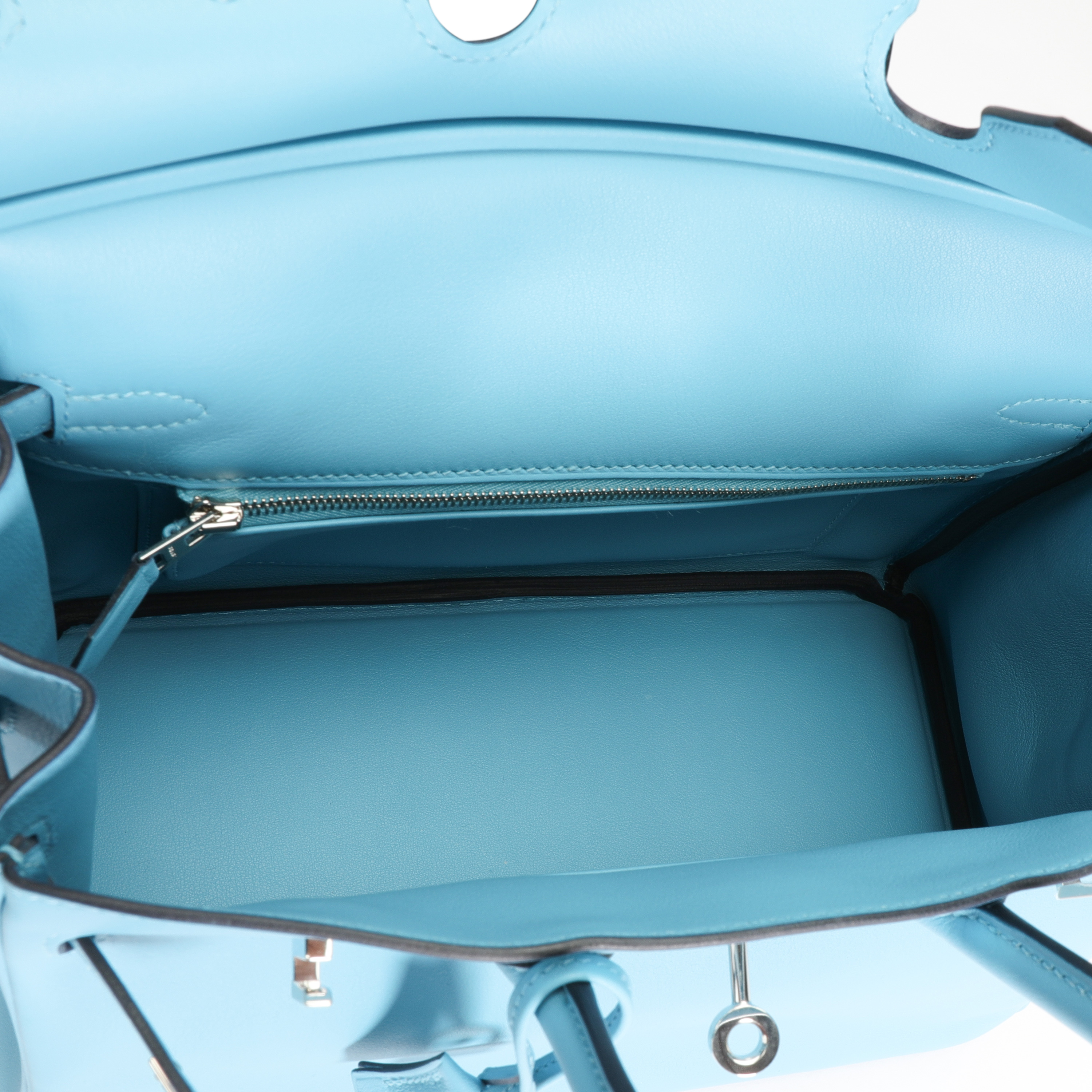 Hermès Bleu Du Nord Swift Leather Birkin 25 with Palladium Hardware-6