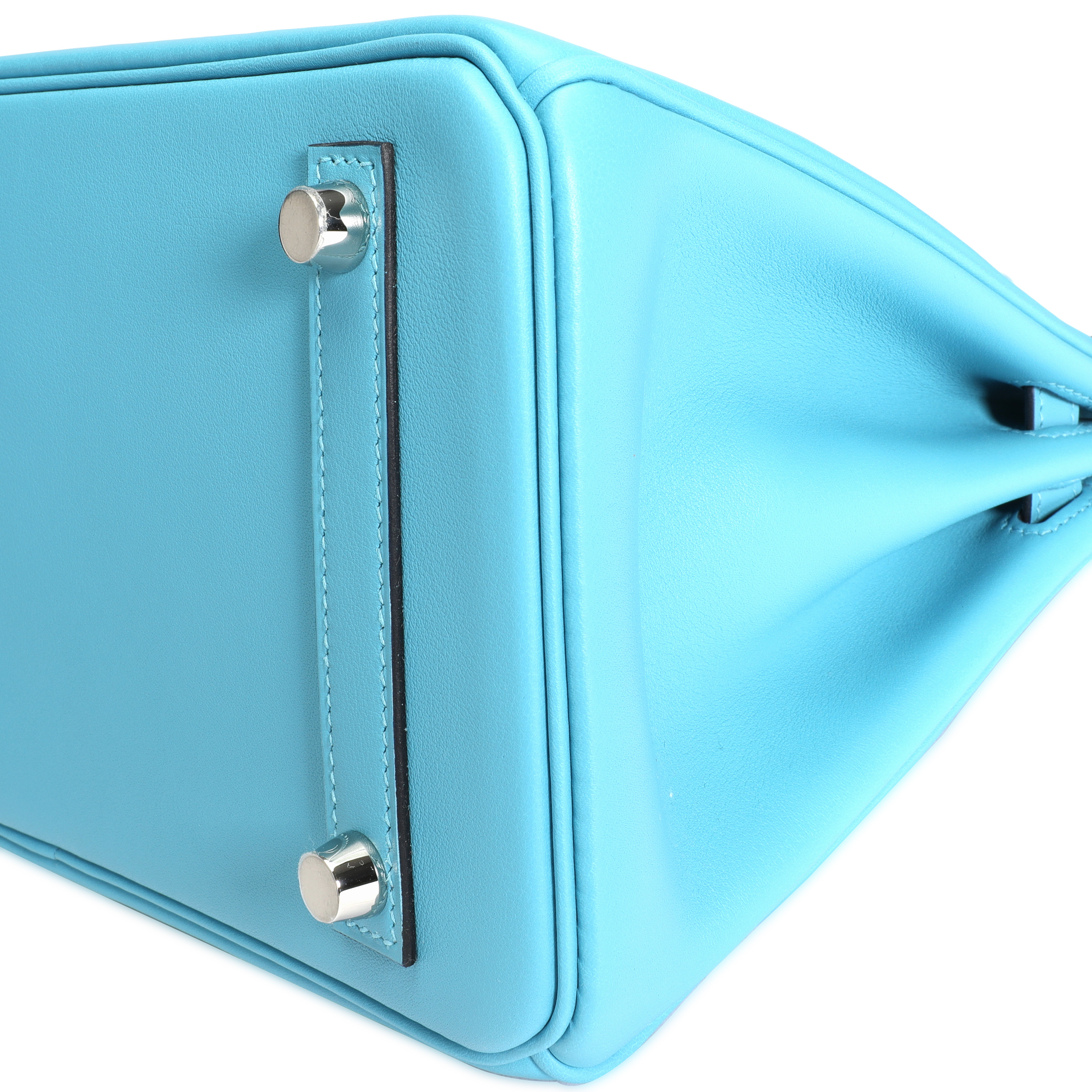 Hermès Bleu Du Nord Swift Leather Birkin 25 with Palladium Hardware-4
