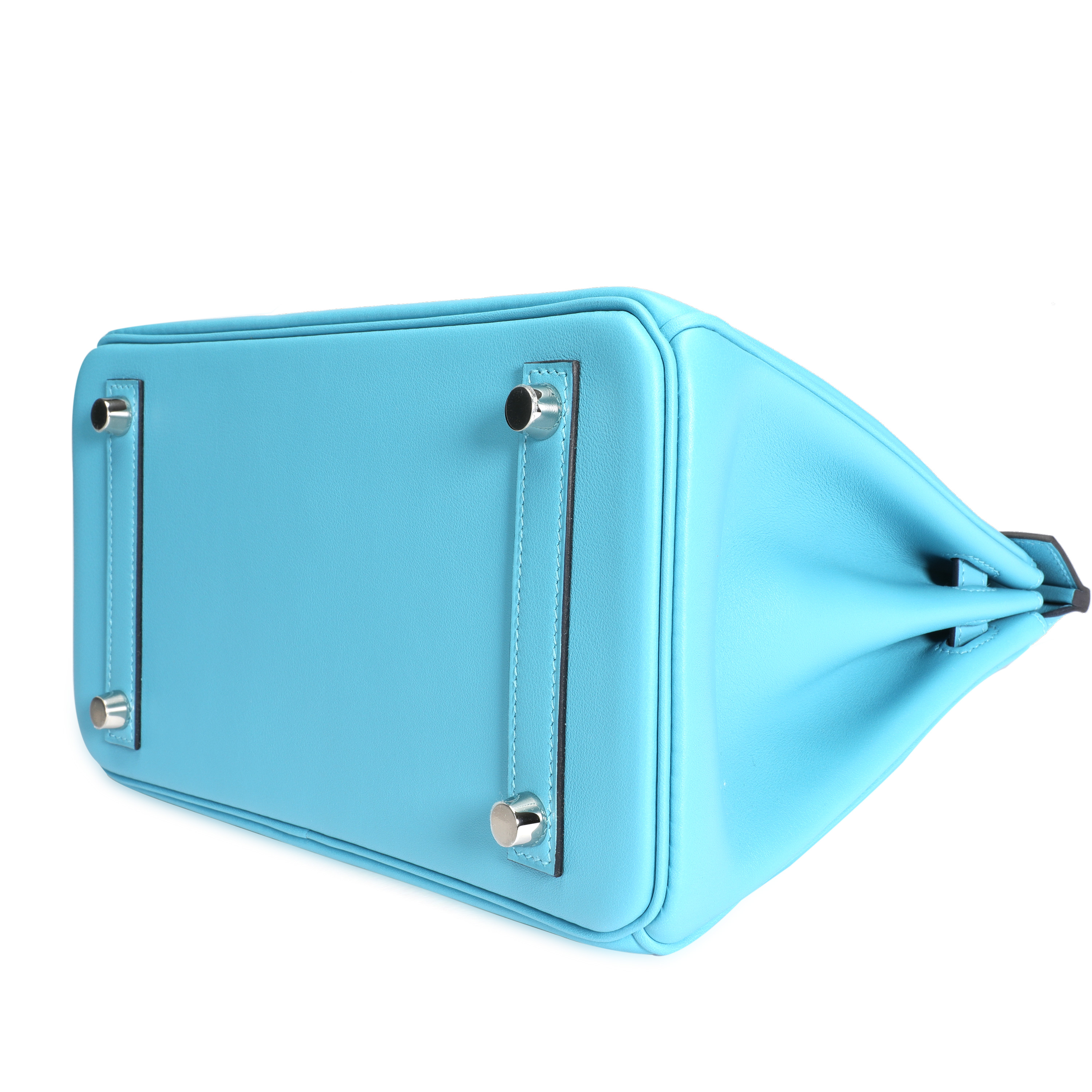 Hermès Bleu Du Nord Swift Leather Birkin 25 with Palladium Hardware-3