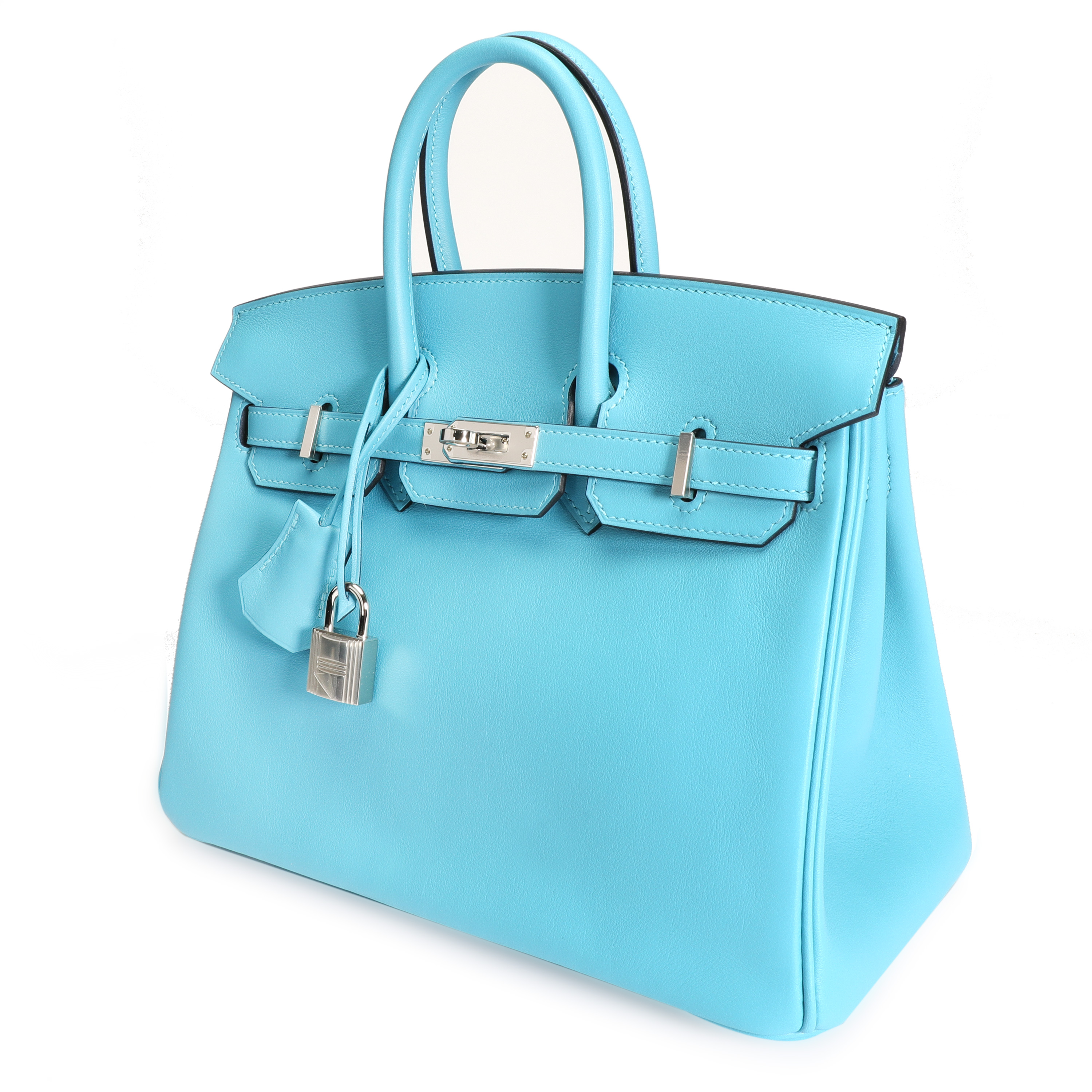 Hermès Bleu Du Nord Swift Leather Birkin 25 with Palladium Hardware-1