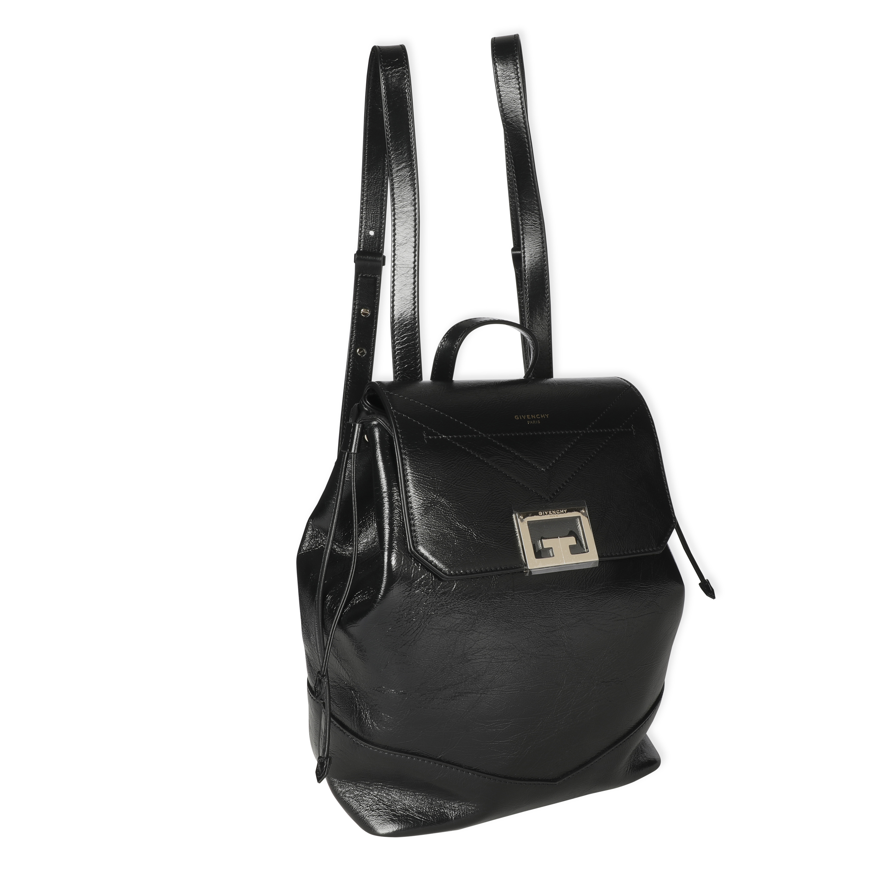 Givenchy Black Textured Calfskin Id Backpack-1
