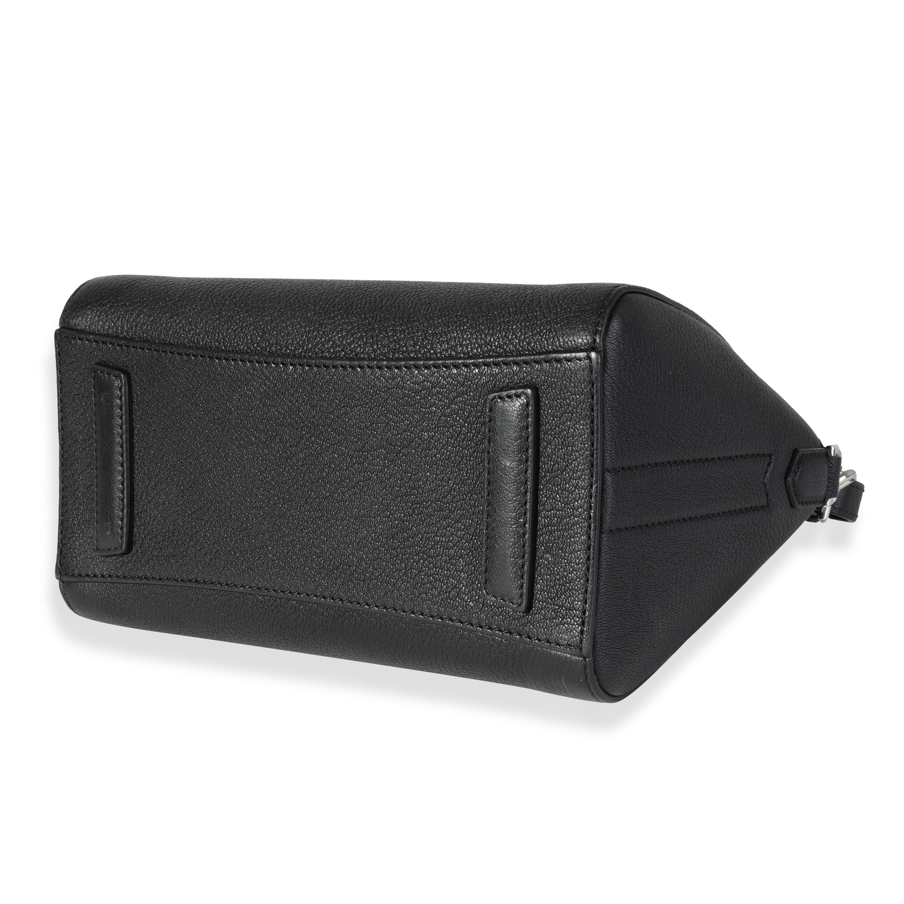 Givenchy Black Grained Goatskin Mini Antigona Bag-5
