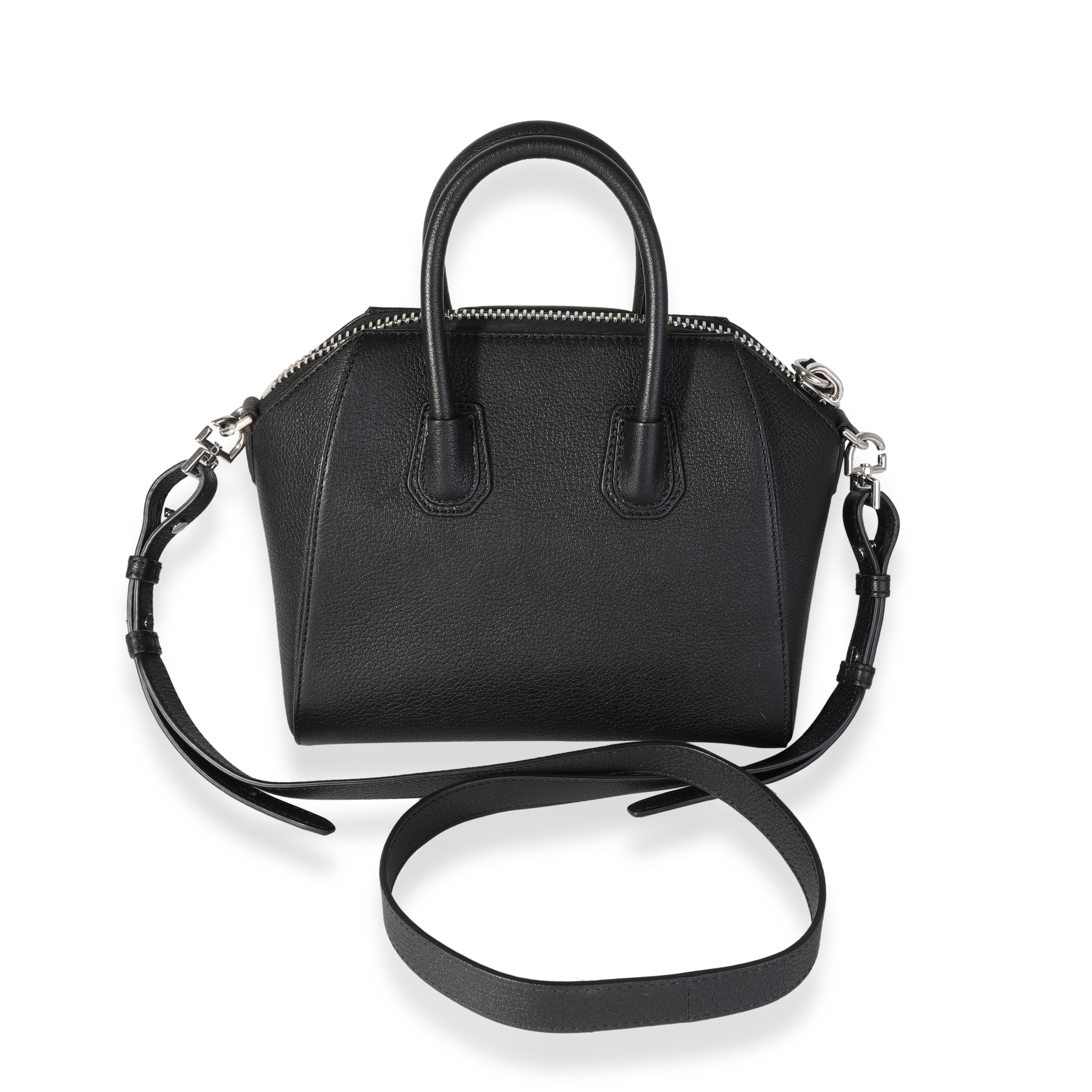 Givenchy Black Grained Goatskin Mini Antigona Bag-2