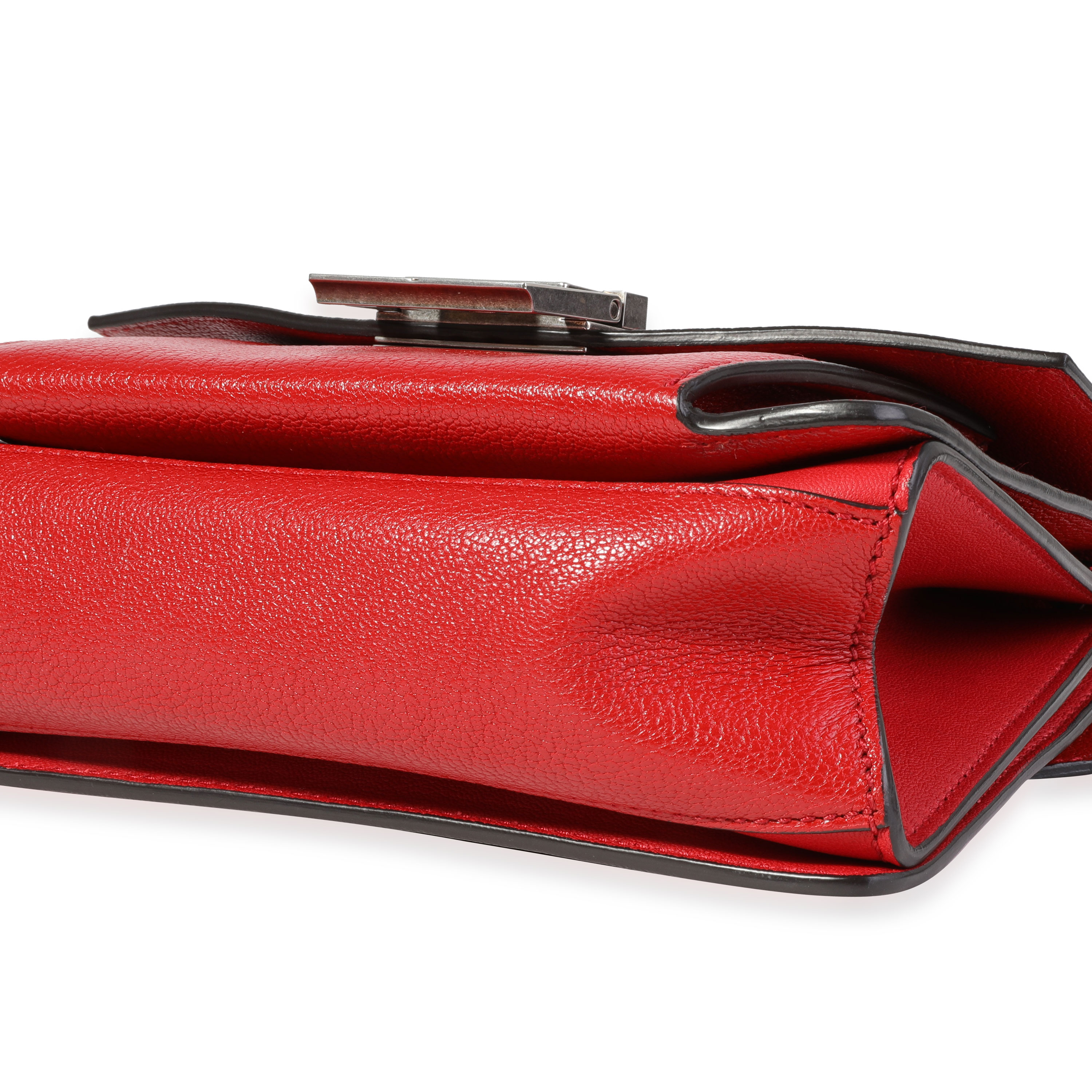 Givenchy Red Goatskin Small GV3 Shoulder Bag-5