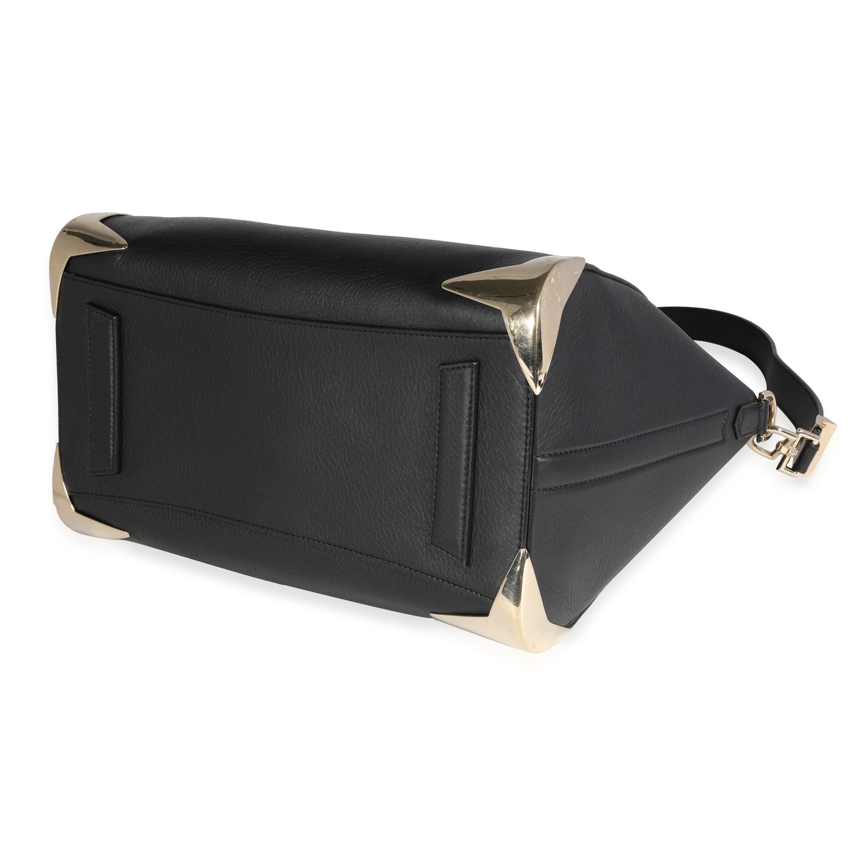 Givenchy Black Grained Leather Metal Edge Large Antigona Bag-5