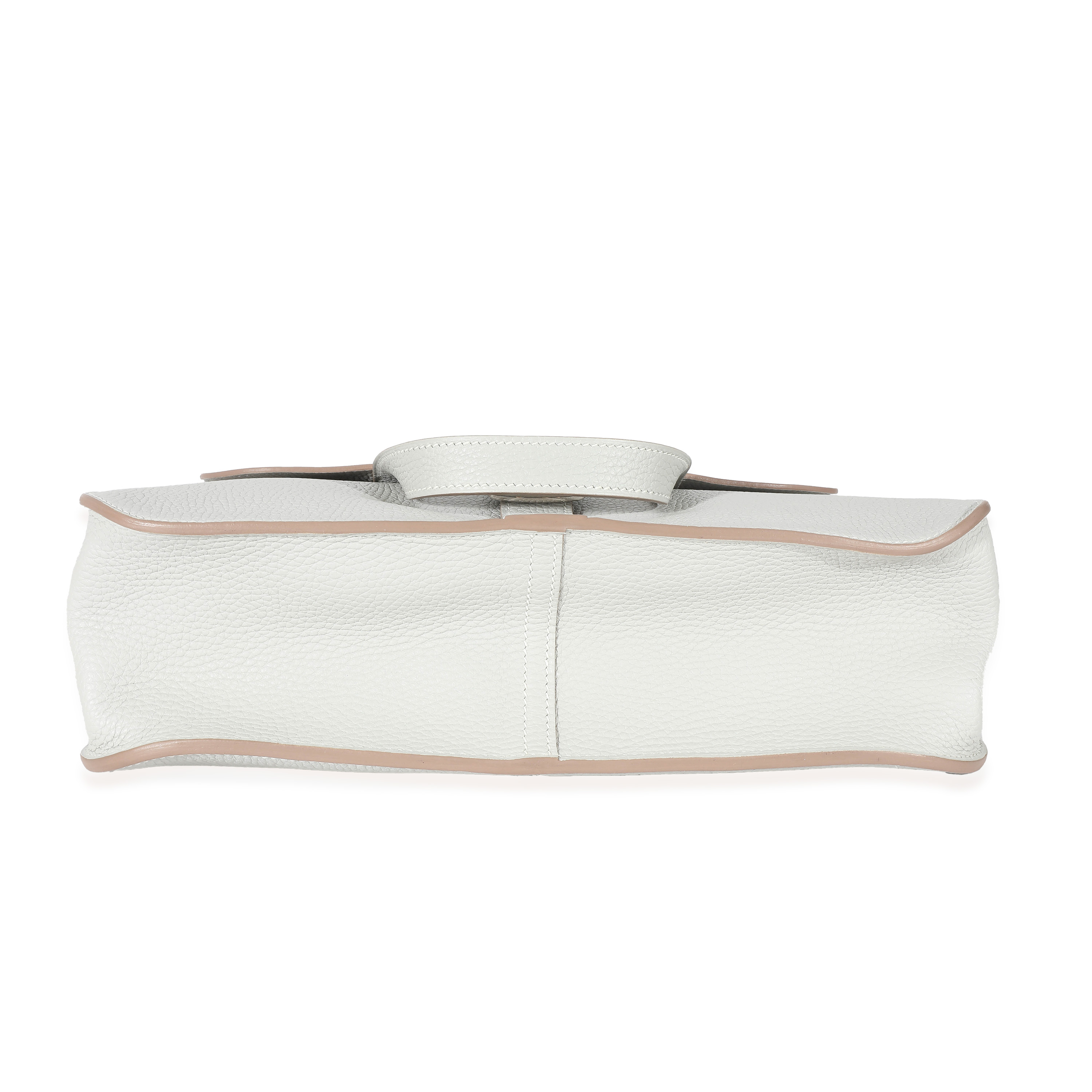 Hermès Taurillon Clemence Gris Perle Halzan 31 PHW-3