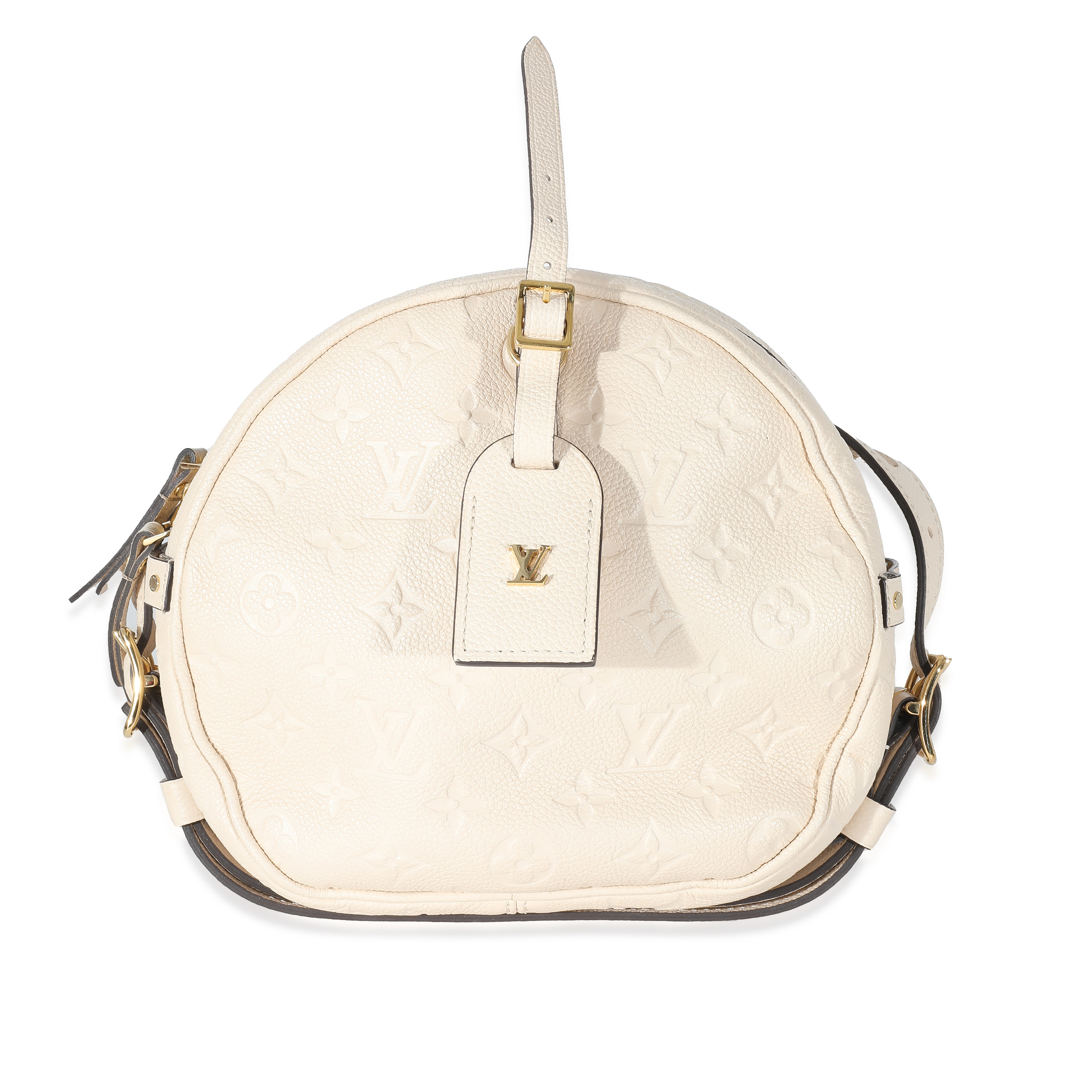 Louis Vuitton Creme Monogram Empreinte Boite Chapeau Souple MM
