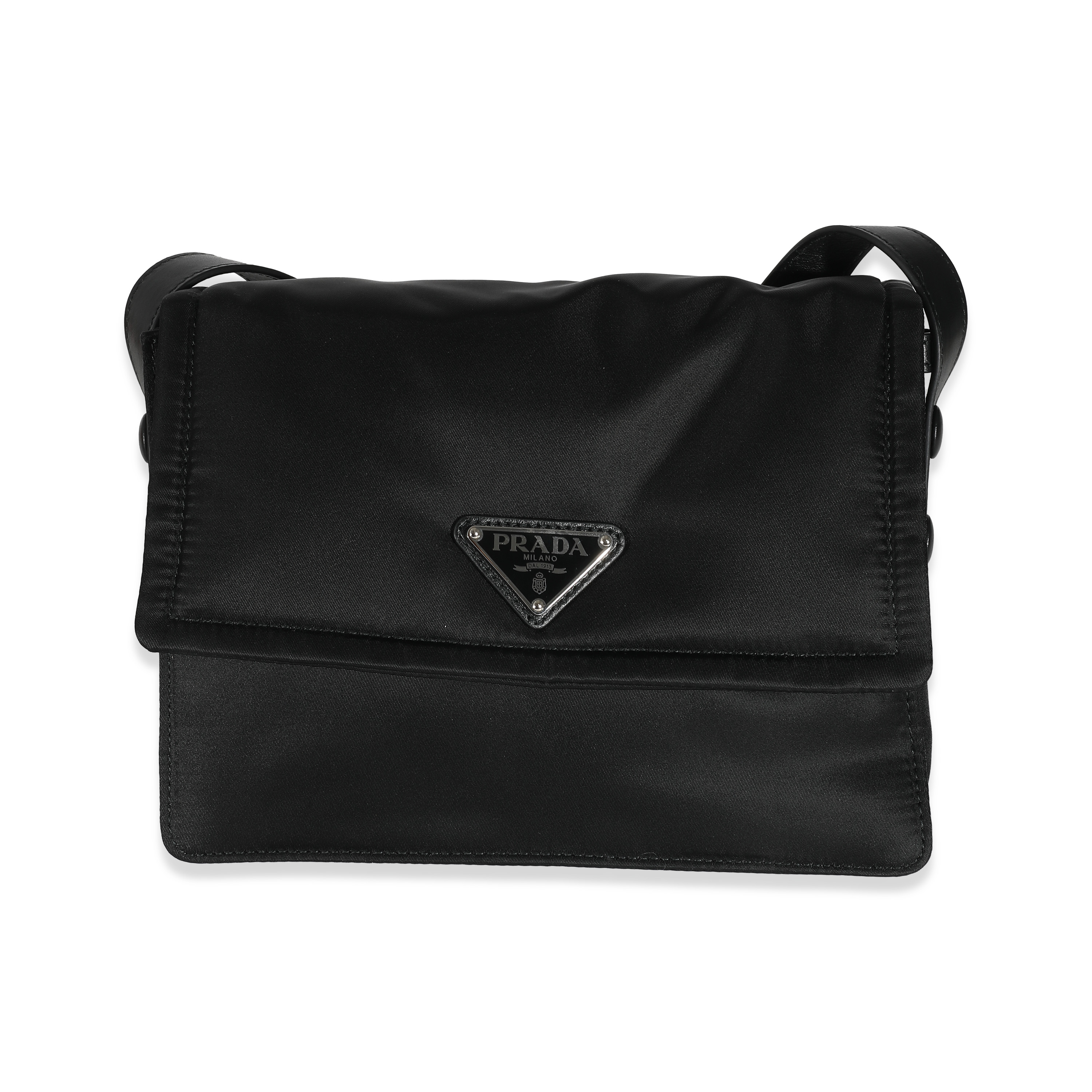 Prada Black Re-Nylon Small Padded Shoulder Bag Prada Black Re-Nylon Small Padded Shoulder Bag-0