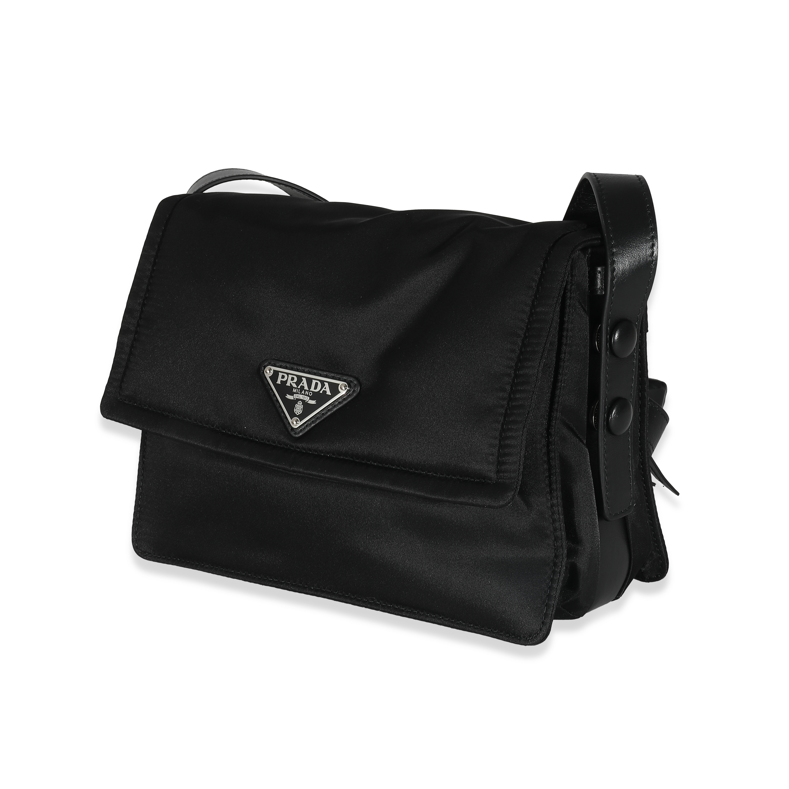 Prada Black Re-Nylon Small Padded Shoulder Bag Prada Black Re-Nylon Small Padded Shoulder Bag-1