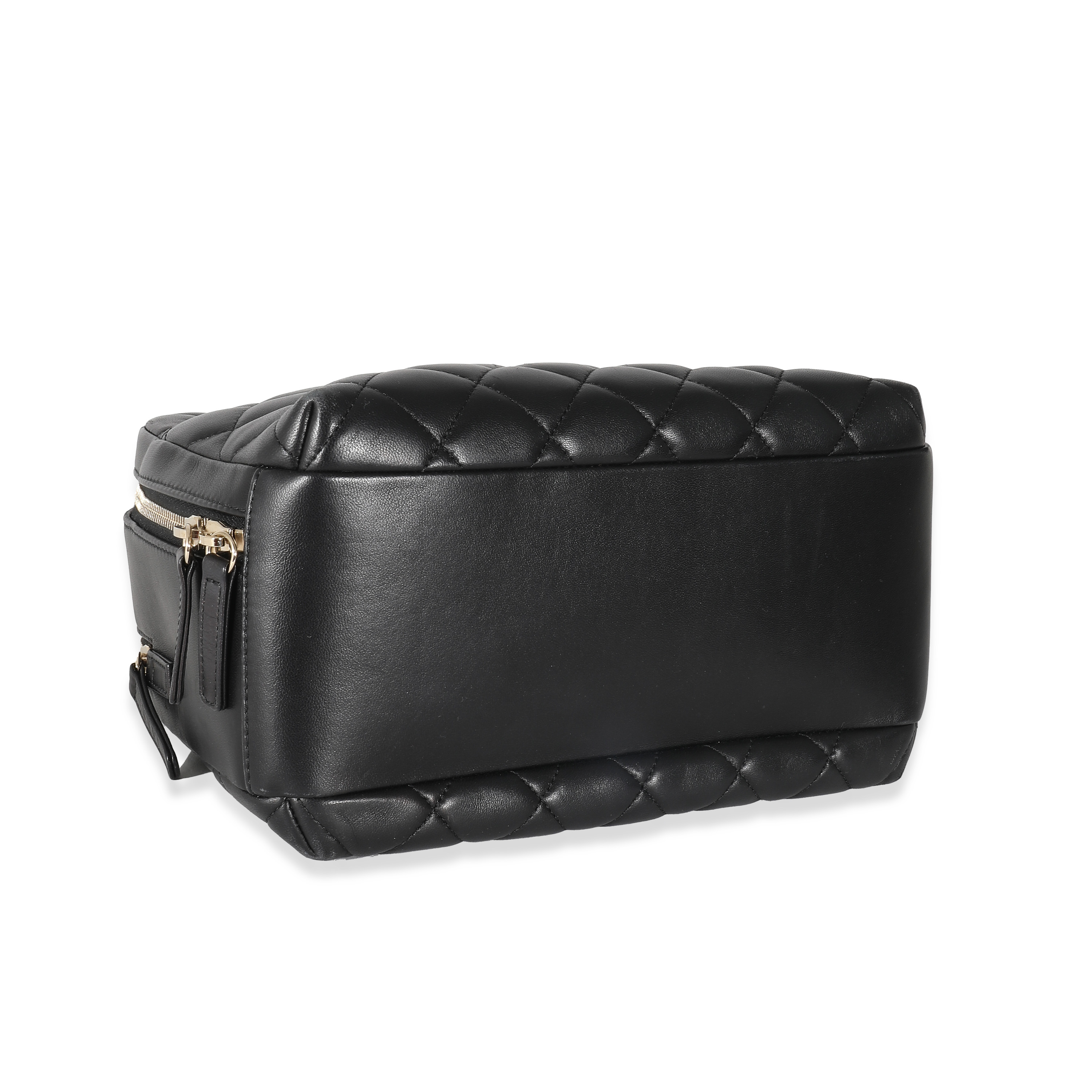 Chanel Black Quilted Lambskin Medium Trendy CC Bowling Bag-6