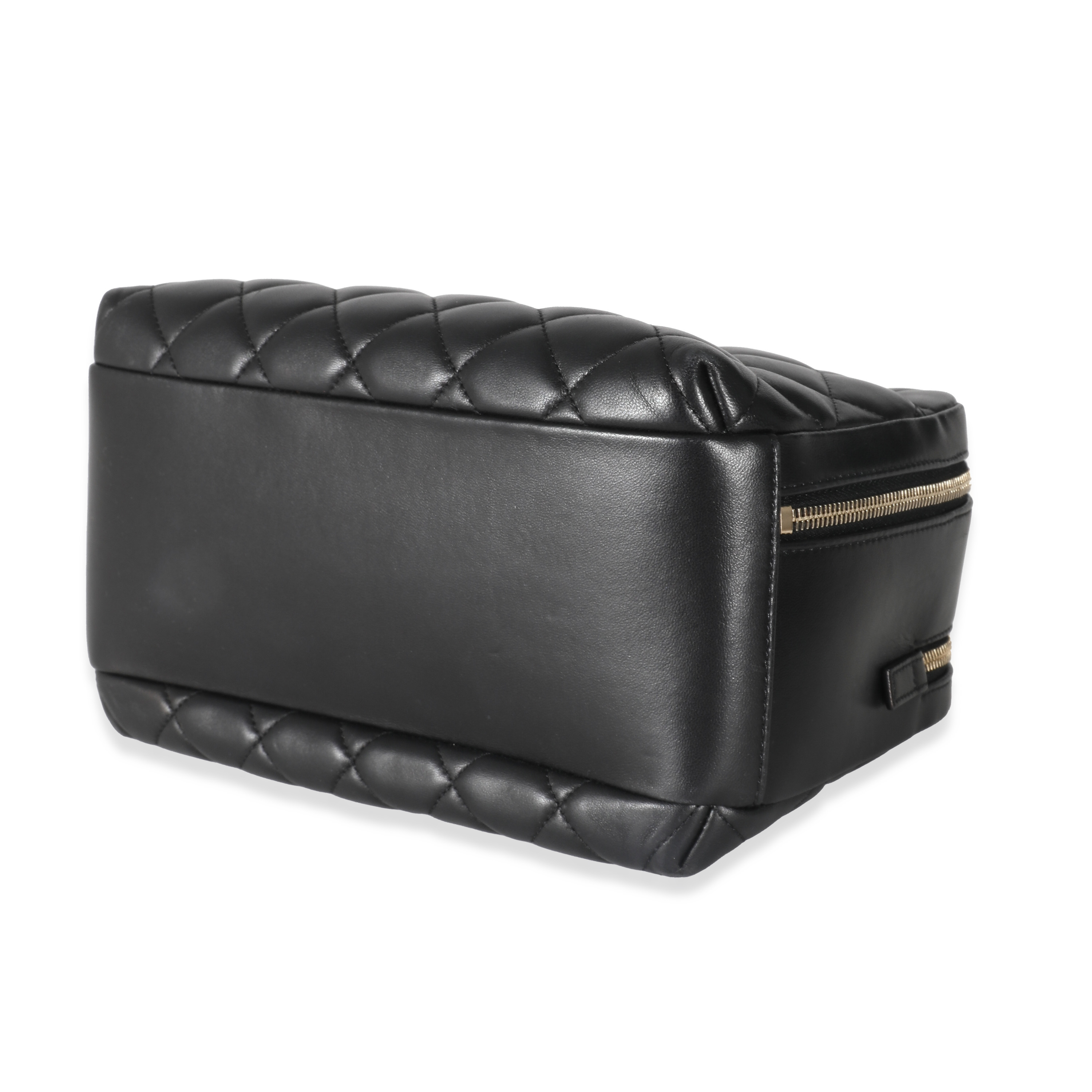 Chanel Black Quilted Lambskin Medium Trendy CC Bowling Bag-3