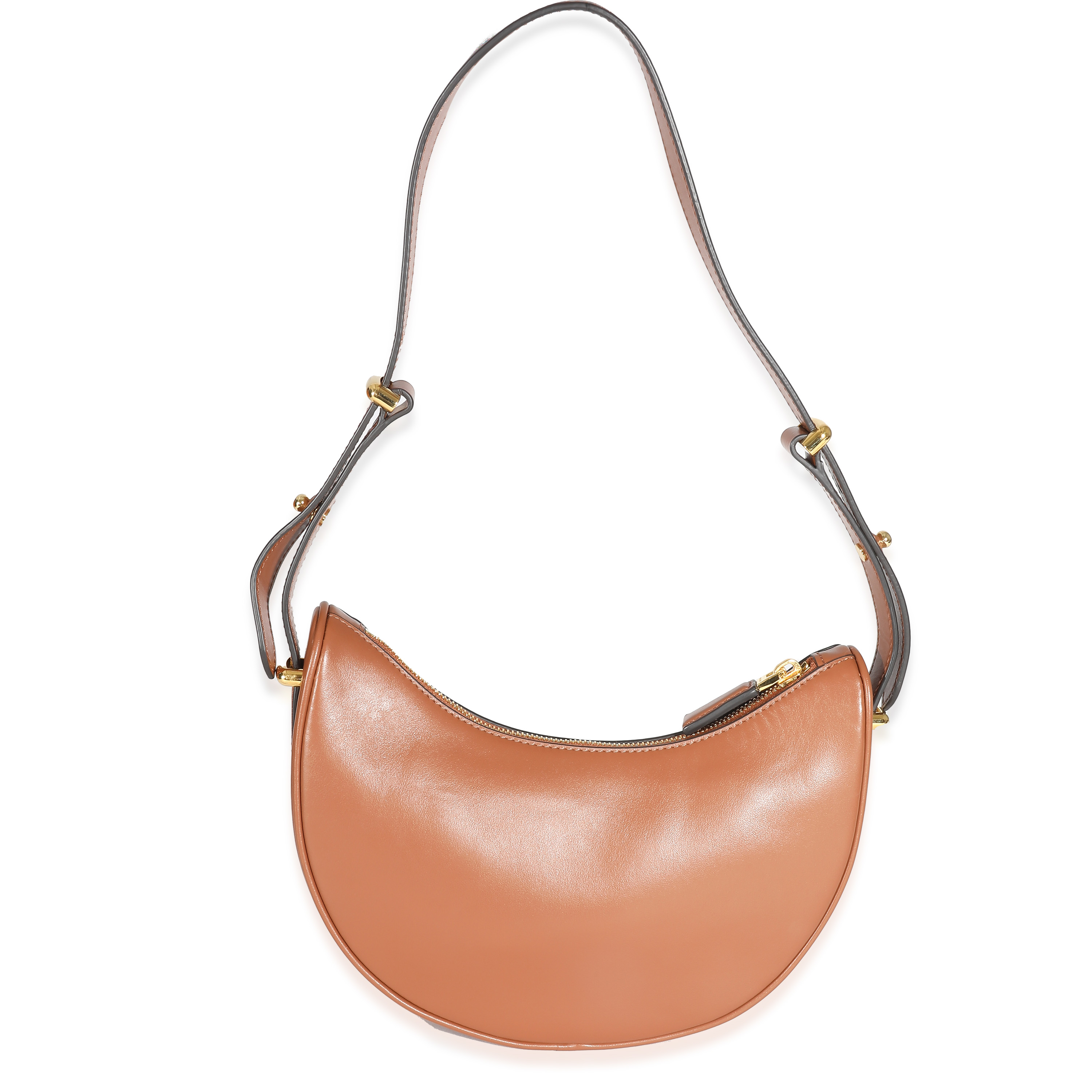 Prada Cognac Nappa Leather Arqué Shoulder Bag-4