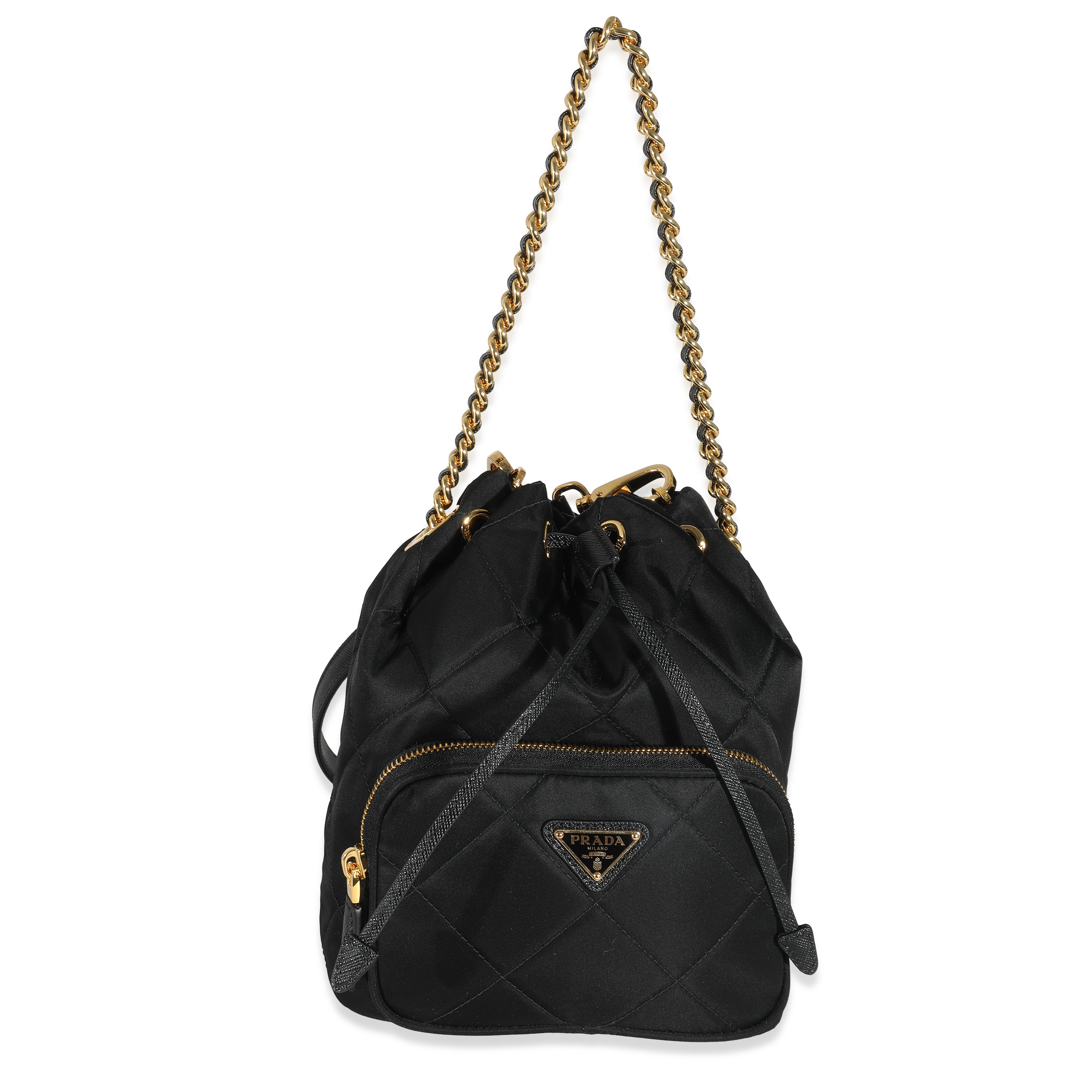 Prada Black Re-nylon Re-Edition 1995 Chaîne Bucket Shoulder Bag Prada Black Re-nylon Re-Edition 1995 Chaîne Bucket Shoulder Bag