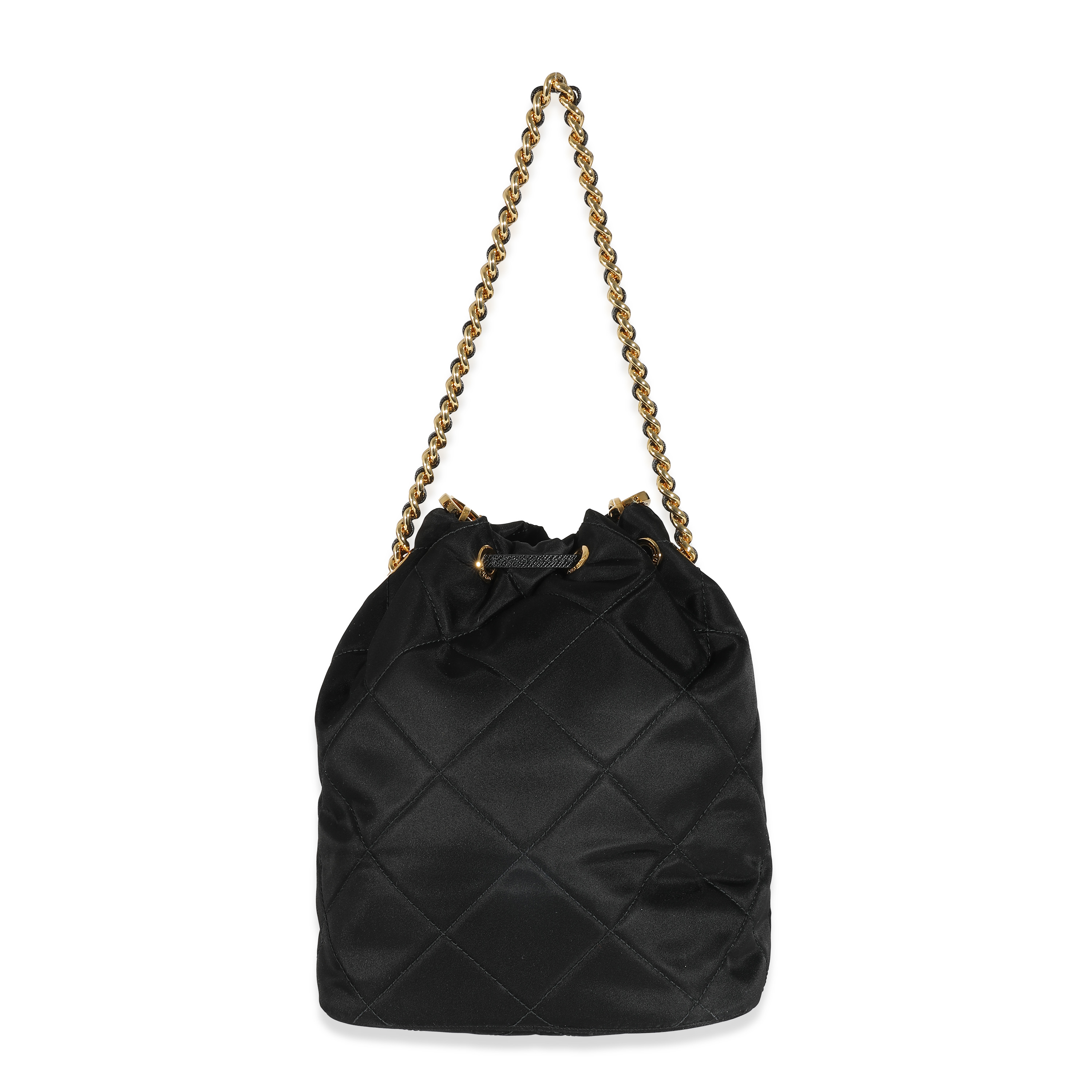 Prada Black Re-nylon Re-Edition 1995 Chaîne Bucket Shoulder Bag Prada Black Re-nylon Re-Edition 1995 Chaîne Bucket Shoulder Bag-4