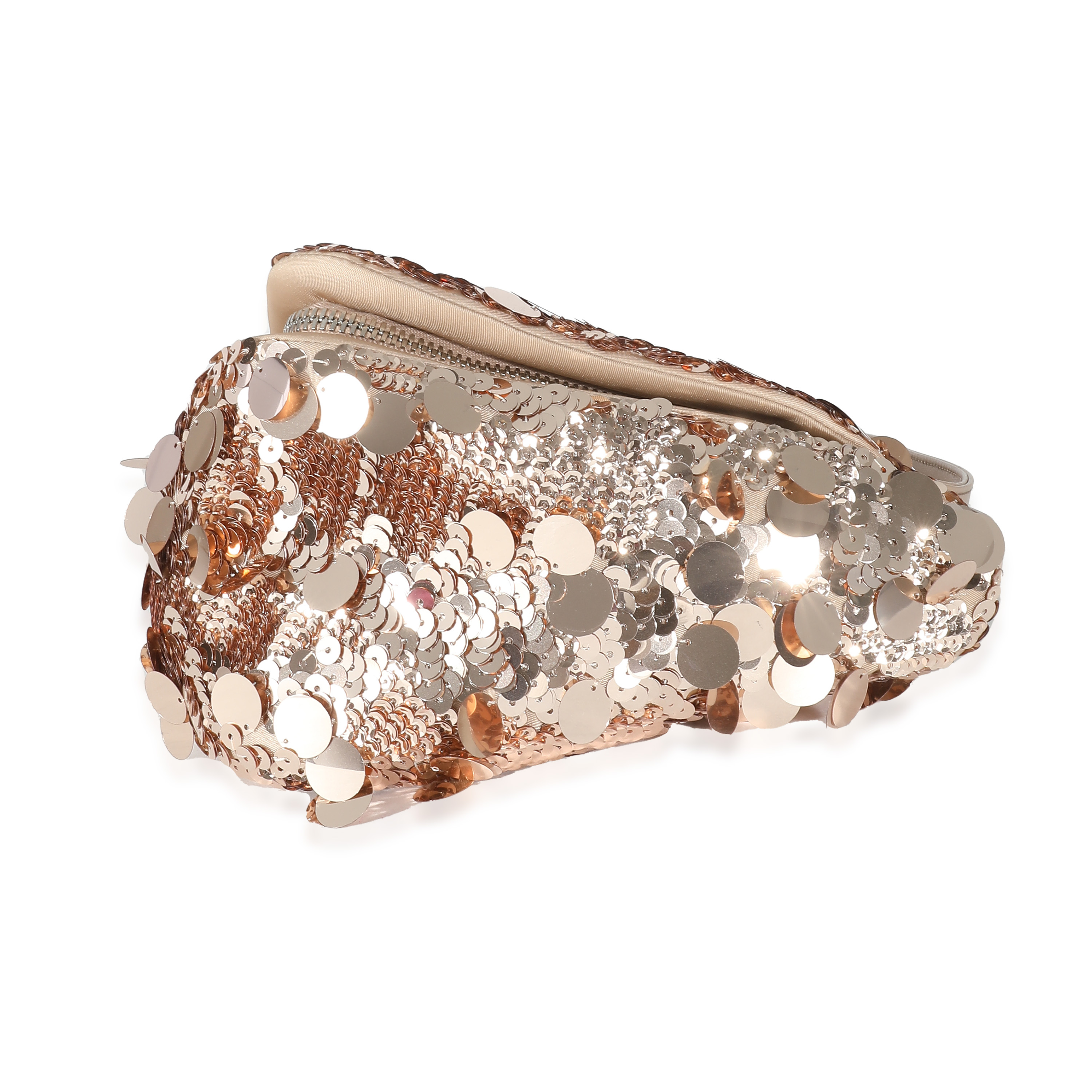 Prada Pink Cameo Sequin Triangle Bag-6