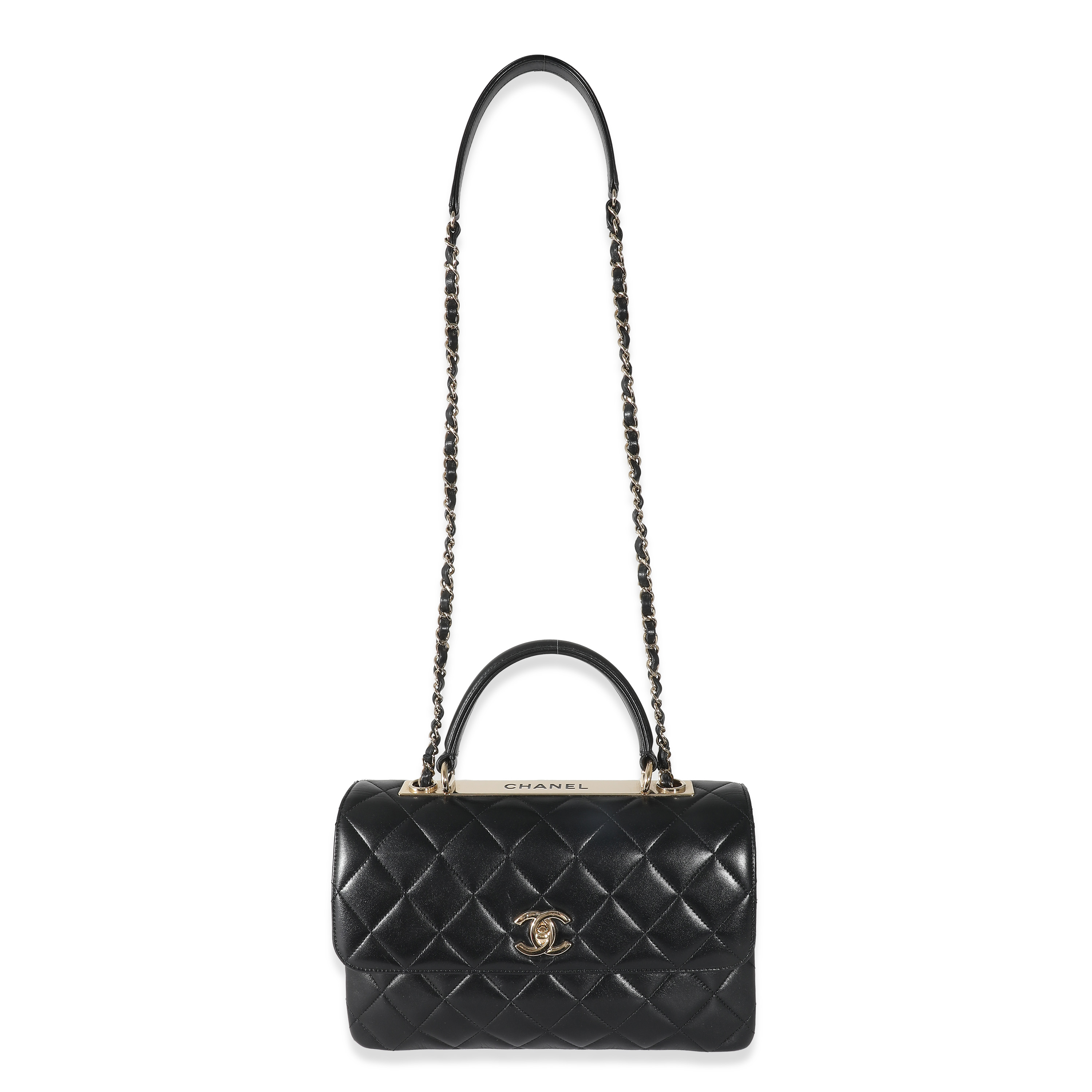 Chanel Black Quilted Lambskin Medium Trendy CC Flap Top Handle Chanel Black Quilted Lambskin Medium Trendy CC Flap Top Handle-6