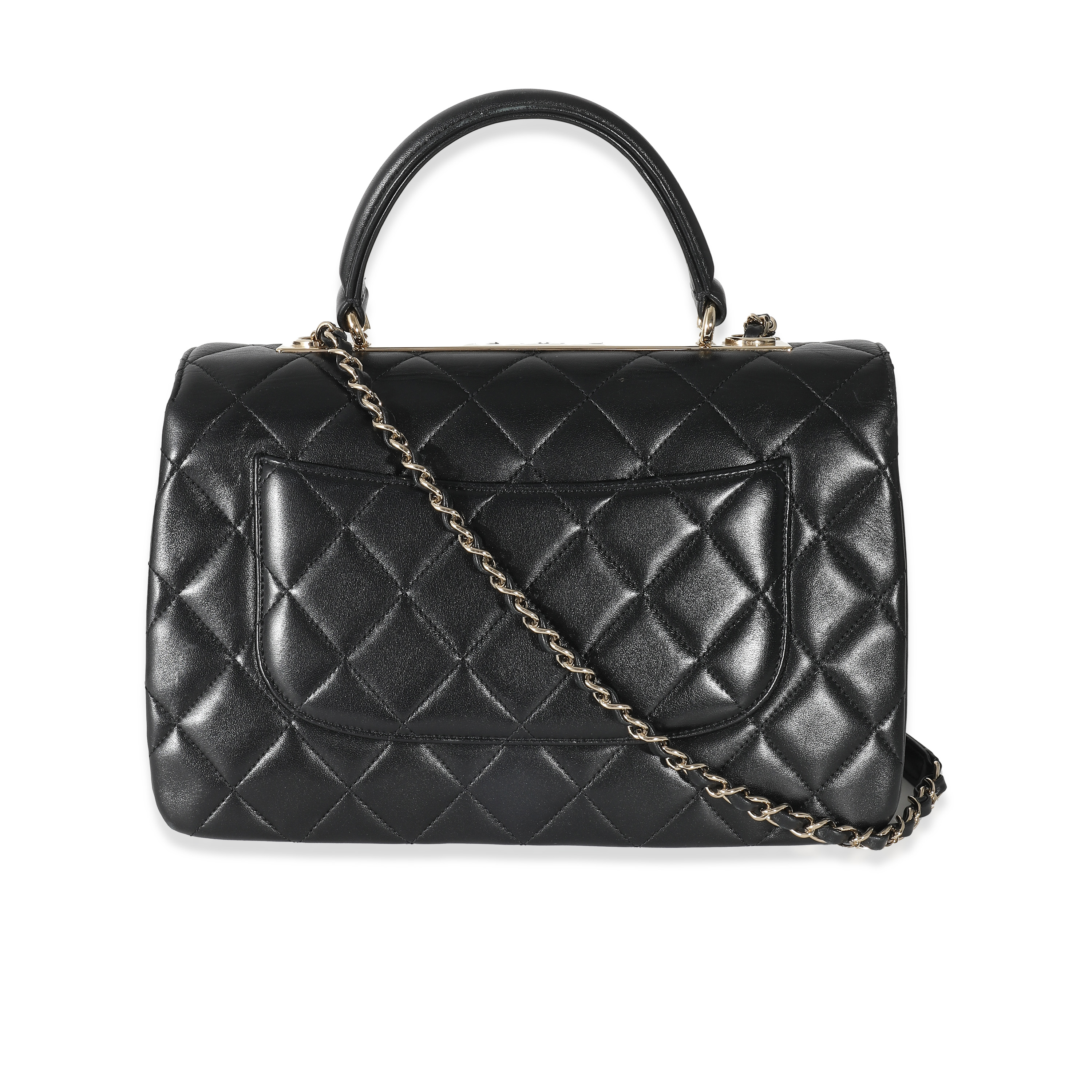 Chanel Black Quilted Lambskin Medium Trendy CC Flap Top Handle Chanel Black Quilted Lambskin Medium Trendy CC Flap Top Handle-4