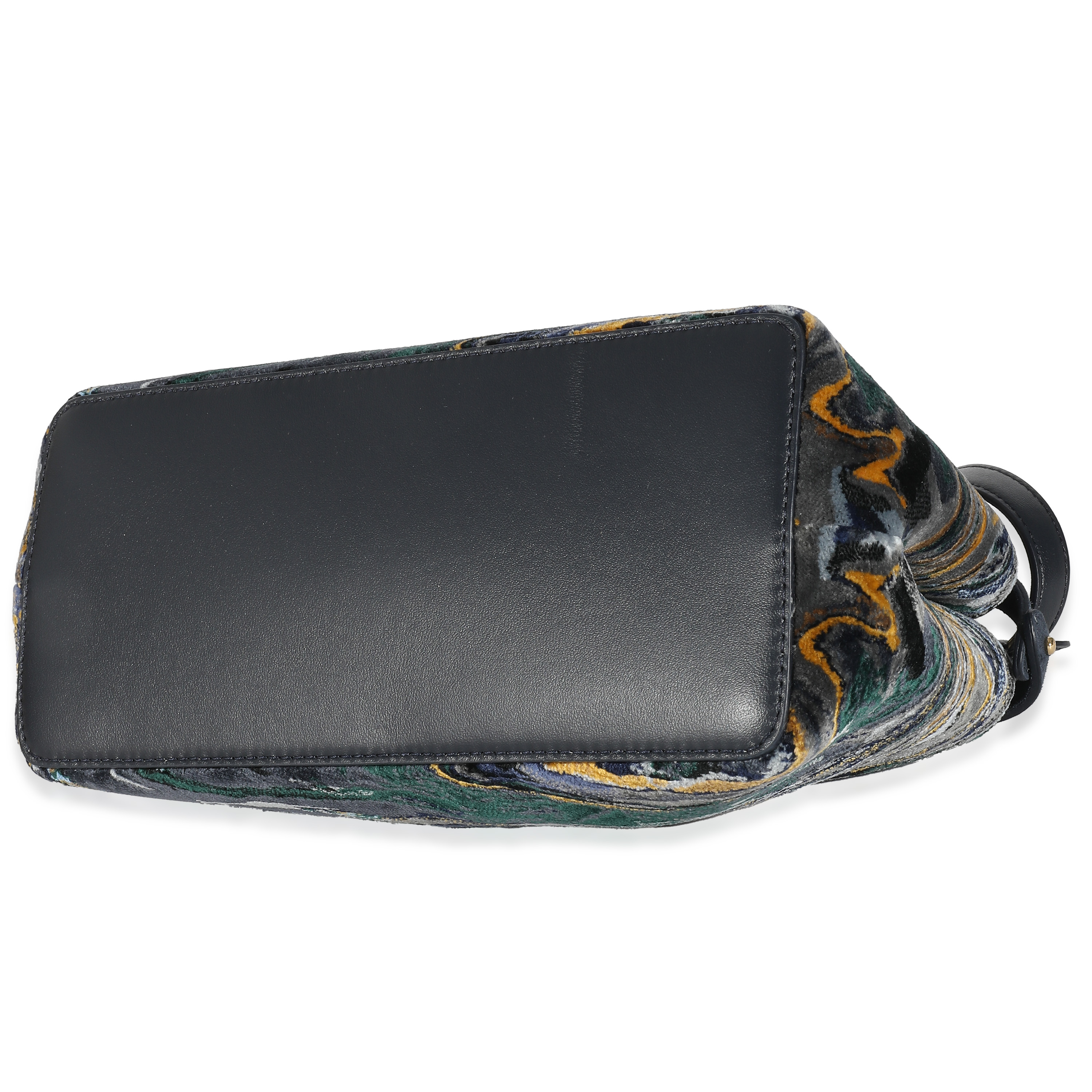 Fendi Navy Marbled Velvet Mini Peekaboo-5