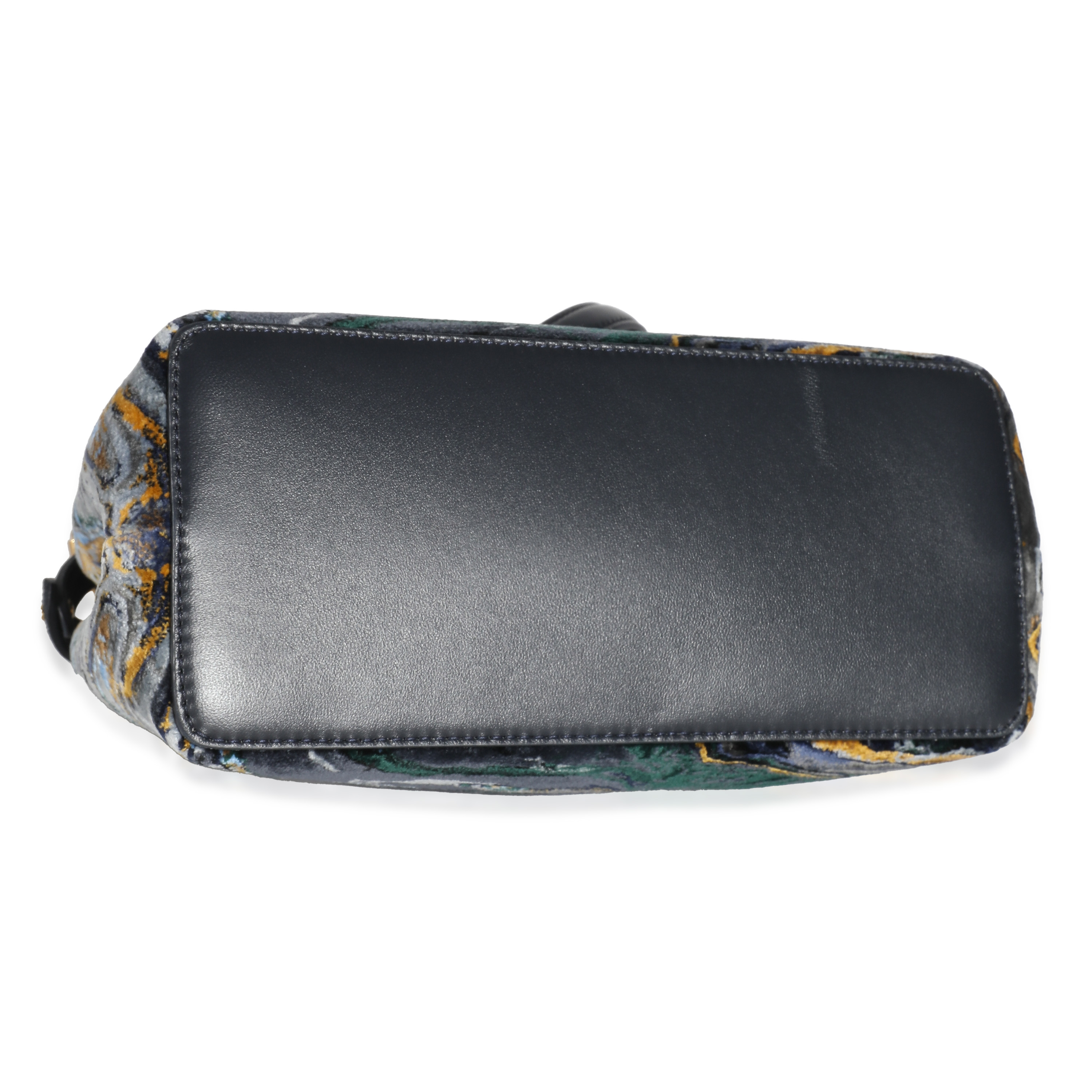 Fendi Navy Marbled Velvet Mini Peekaboo-4