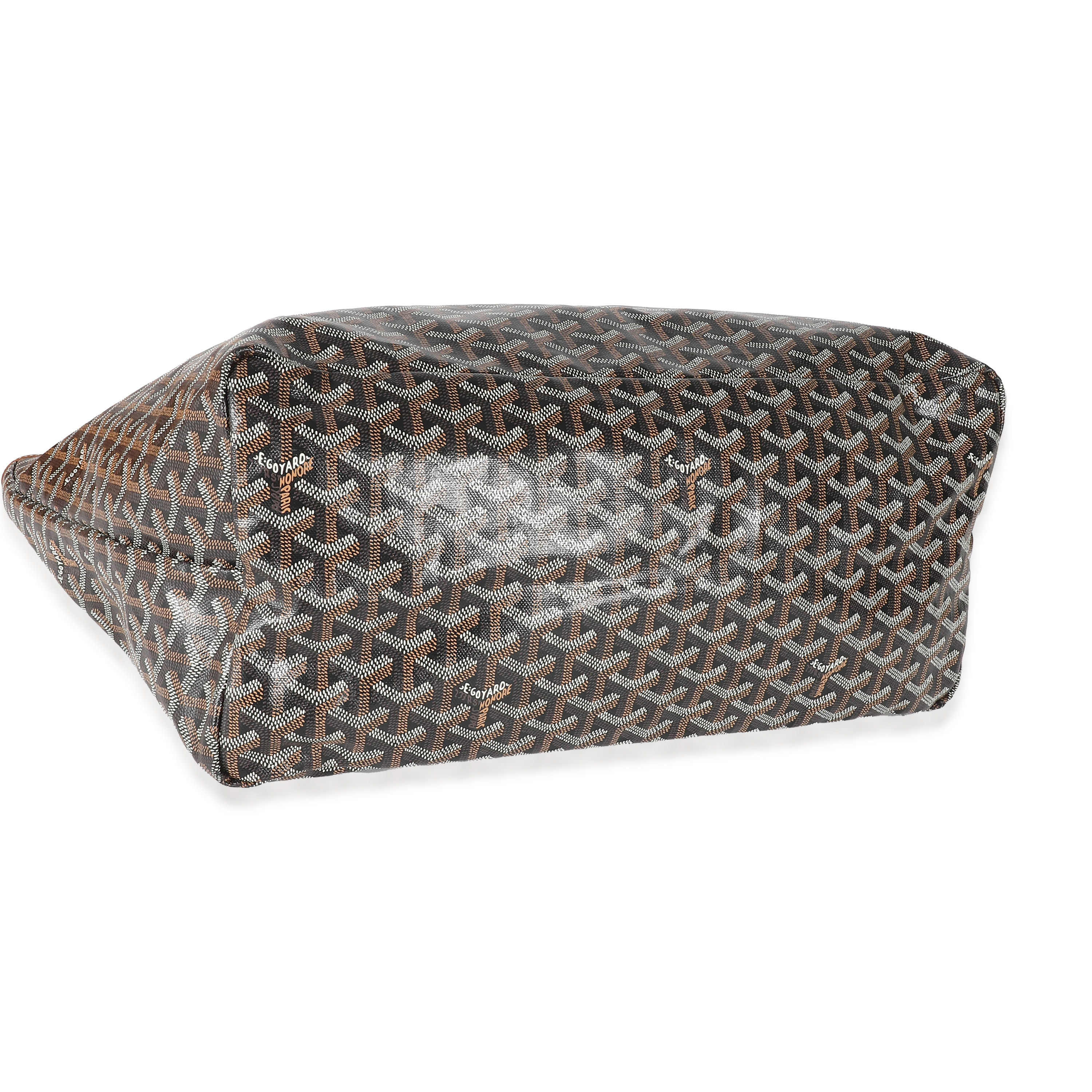 Goyard Black Gold Goyardine Canvas Saint Louis GM-3