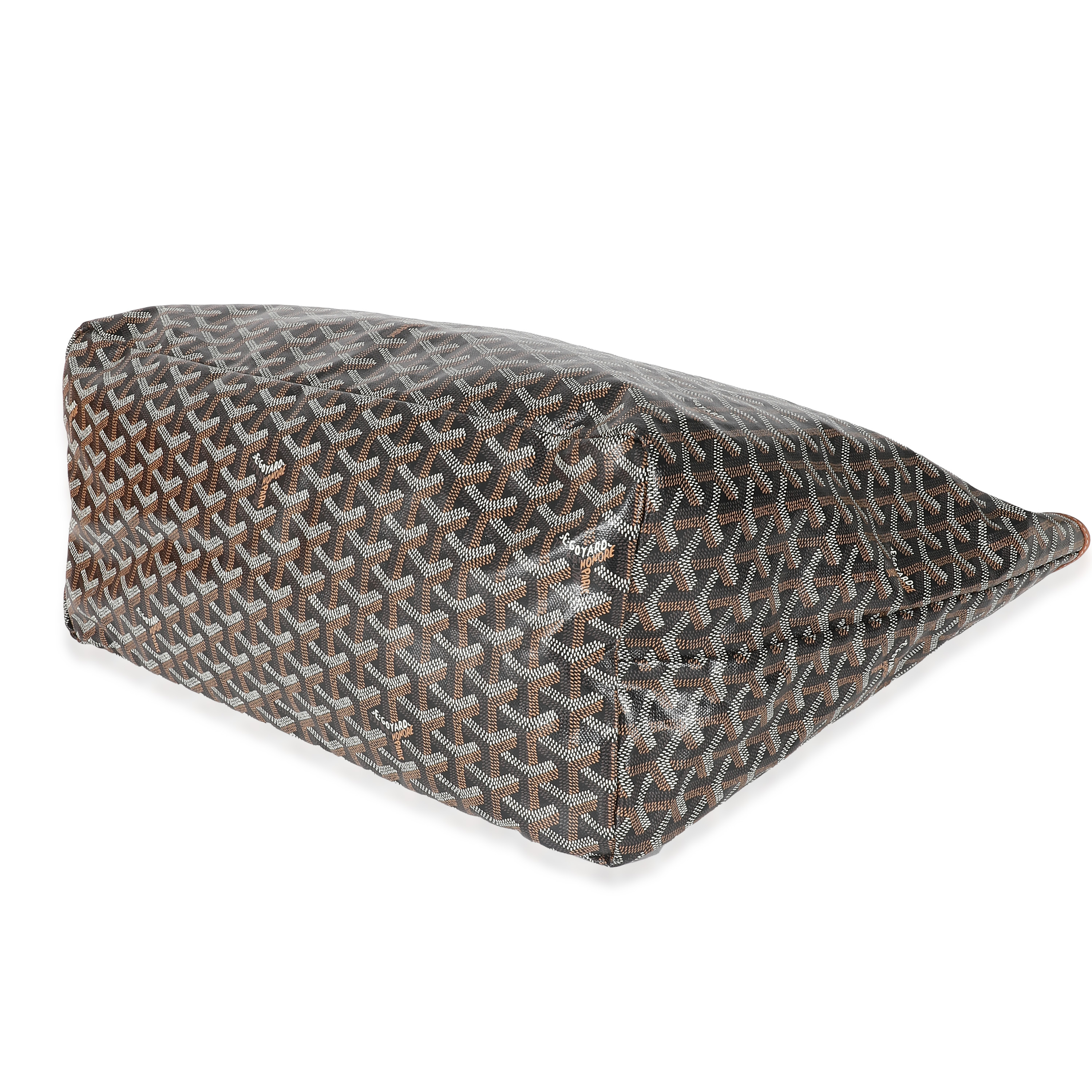 Goyard Black Gold Goyardine Canvas Saint Louis GM-5