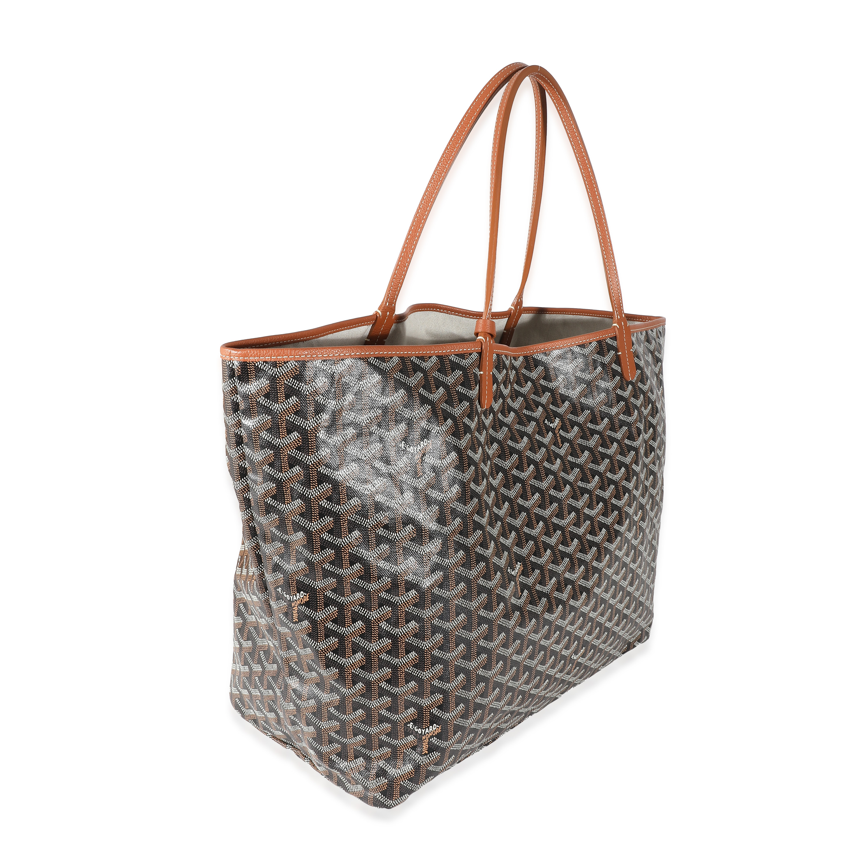 Goyard Black Gold Goyardine Canvas Saint Louis GM-2