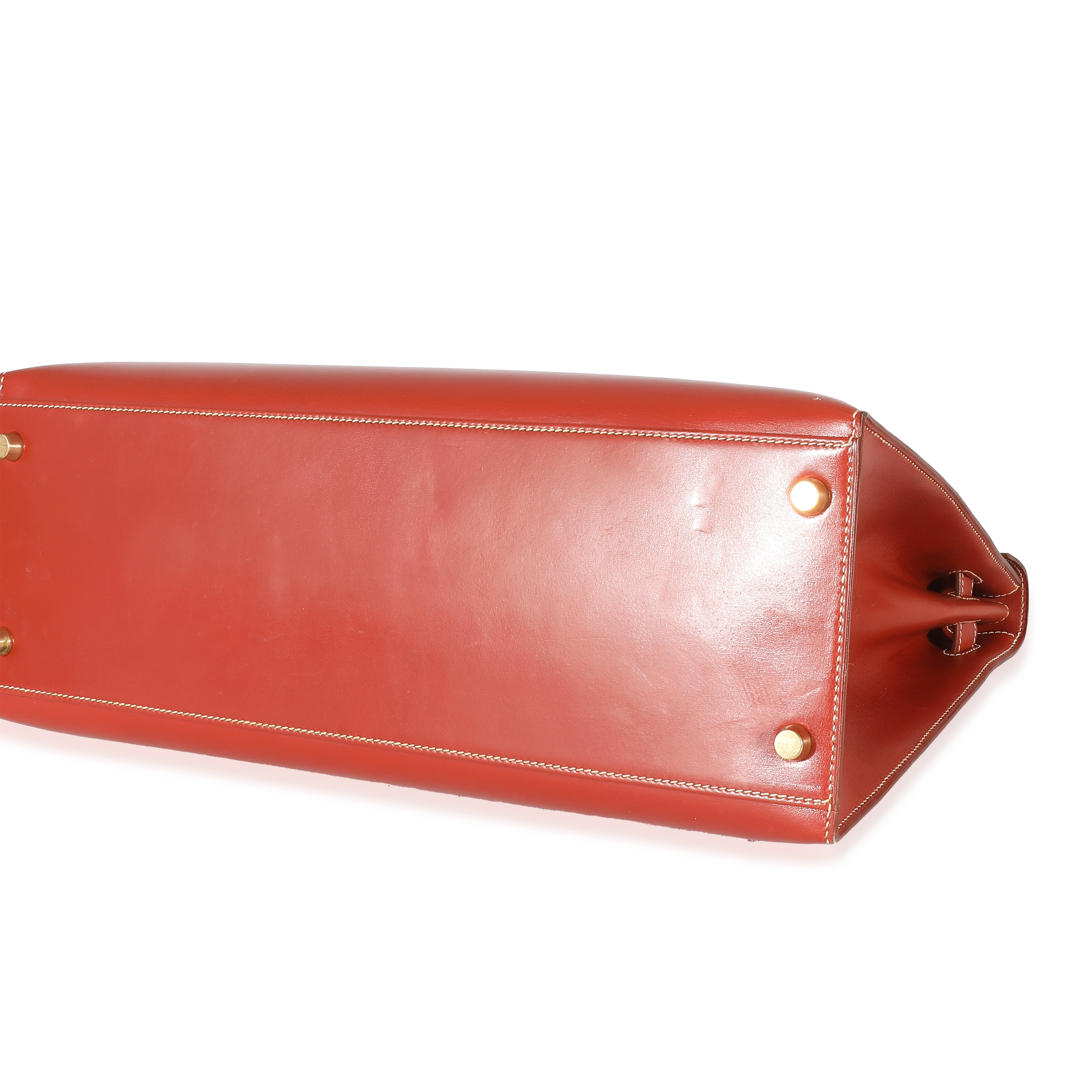 Hermès Brique Box Sellier Kelly 35 GHW Hermès Brique Box Sellier Kelly 35 GHW-5