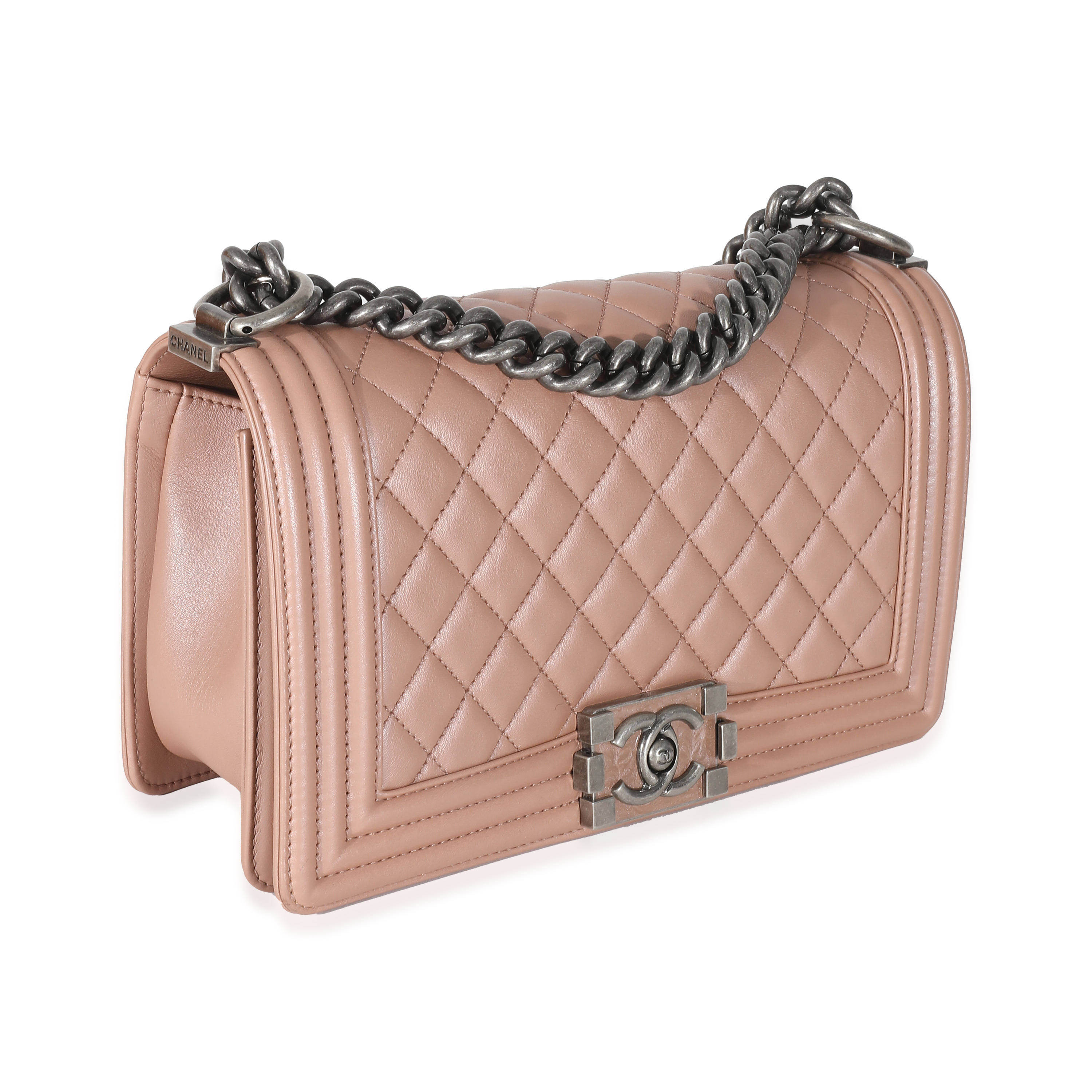 Chanel Pink Iridescent Calfskin Medium Boy Bag Chanel Pink Iridescent Calfskin Medium Boy Bag-2