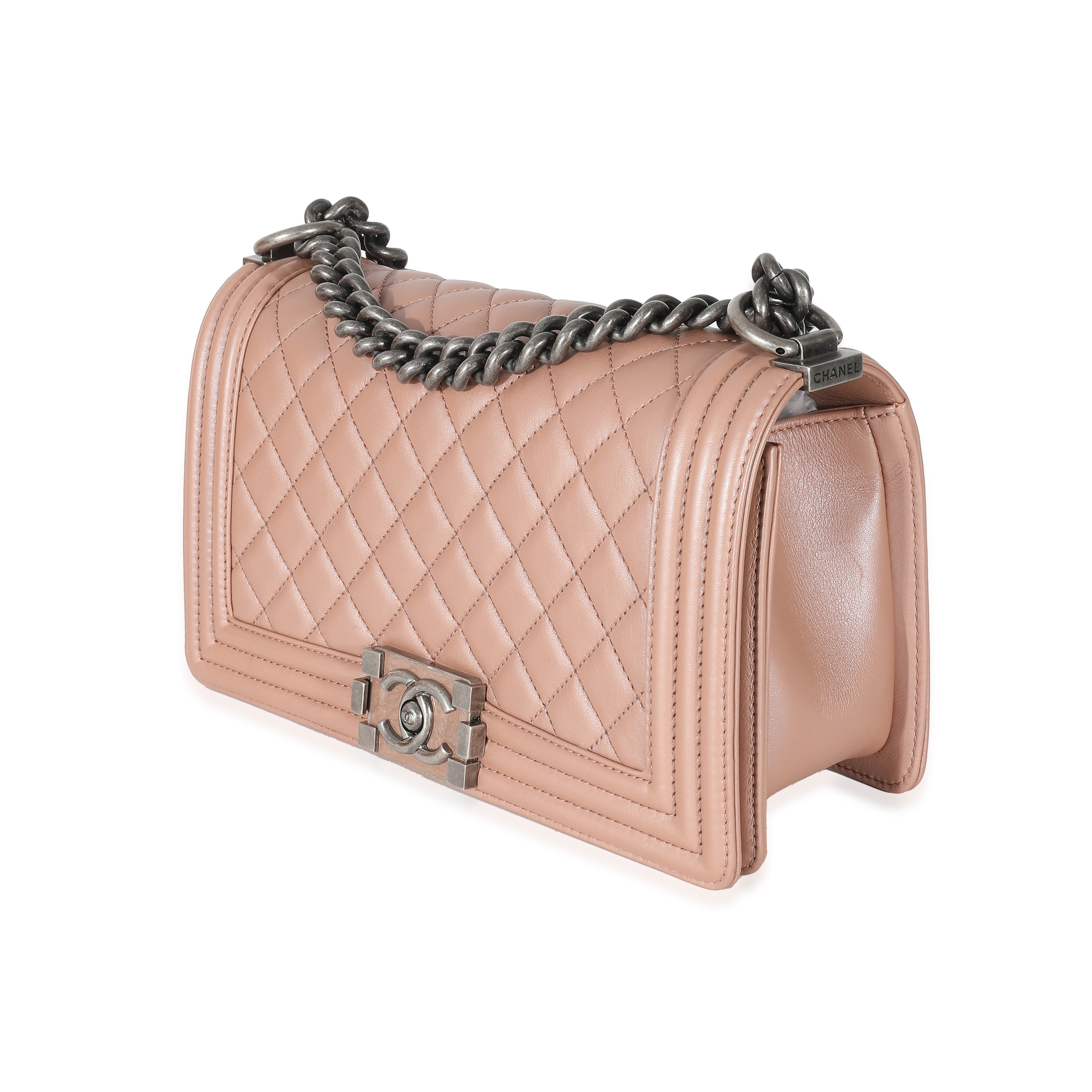 Chanel Pink Iridescent Calfskin Medium Boy Bag Chanel Pink Iridescent Calfskin Medium Boy Bag-1