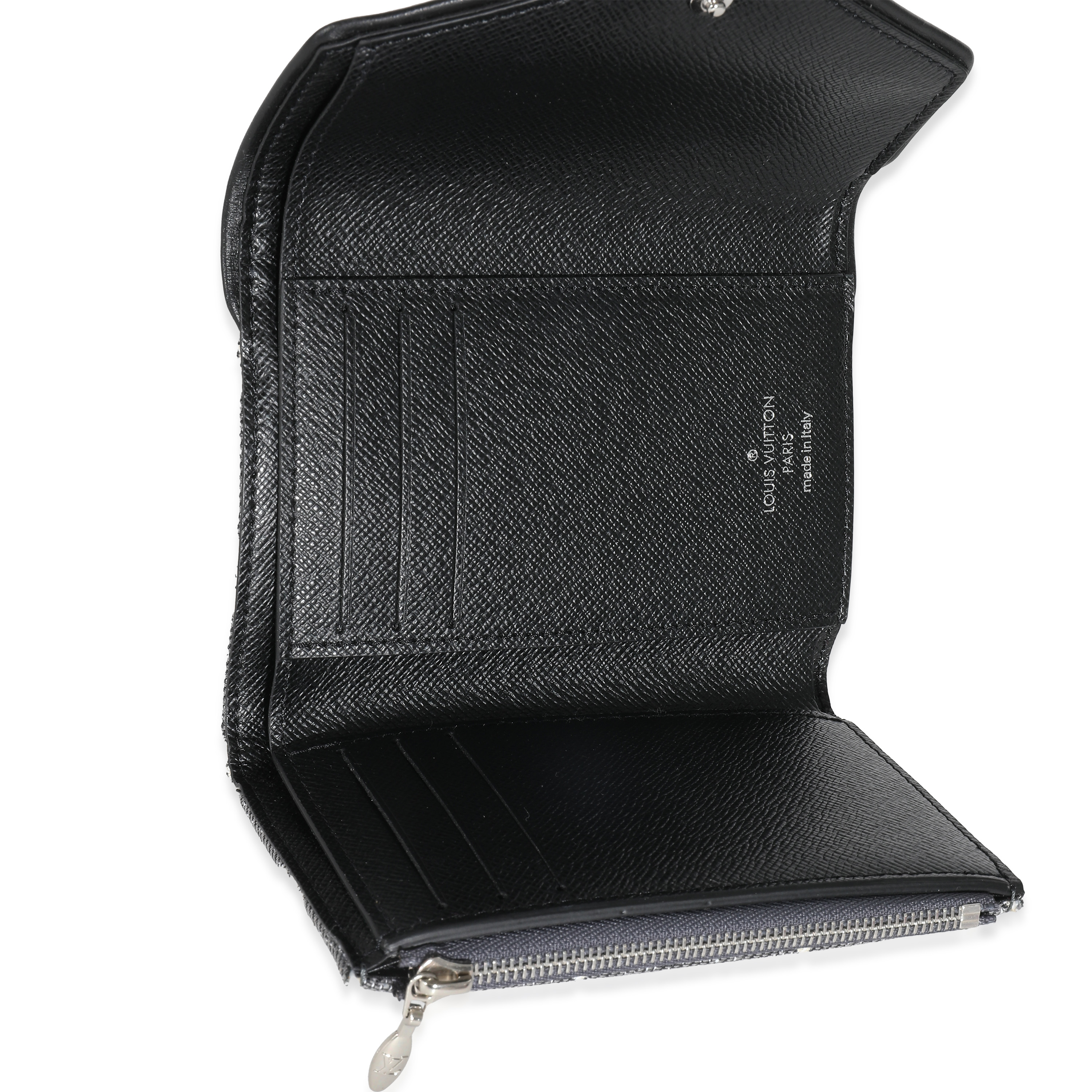 Louis Vuitton Black Denim Monogram Jacquard Victorine Wallet-7