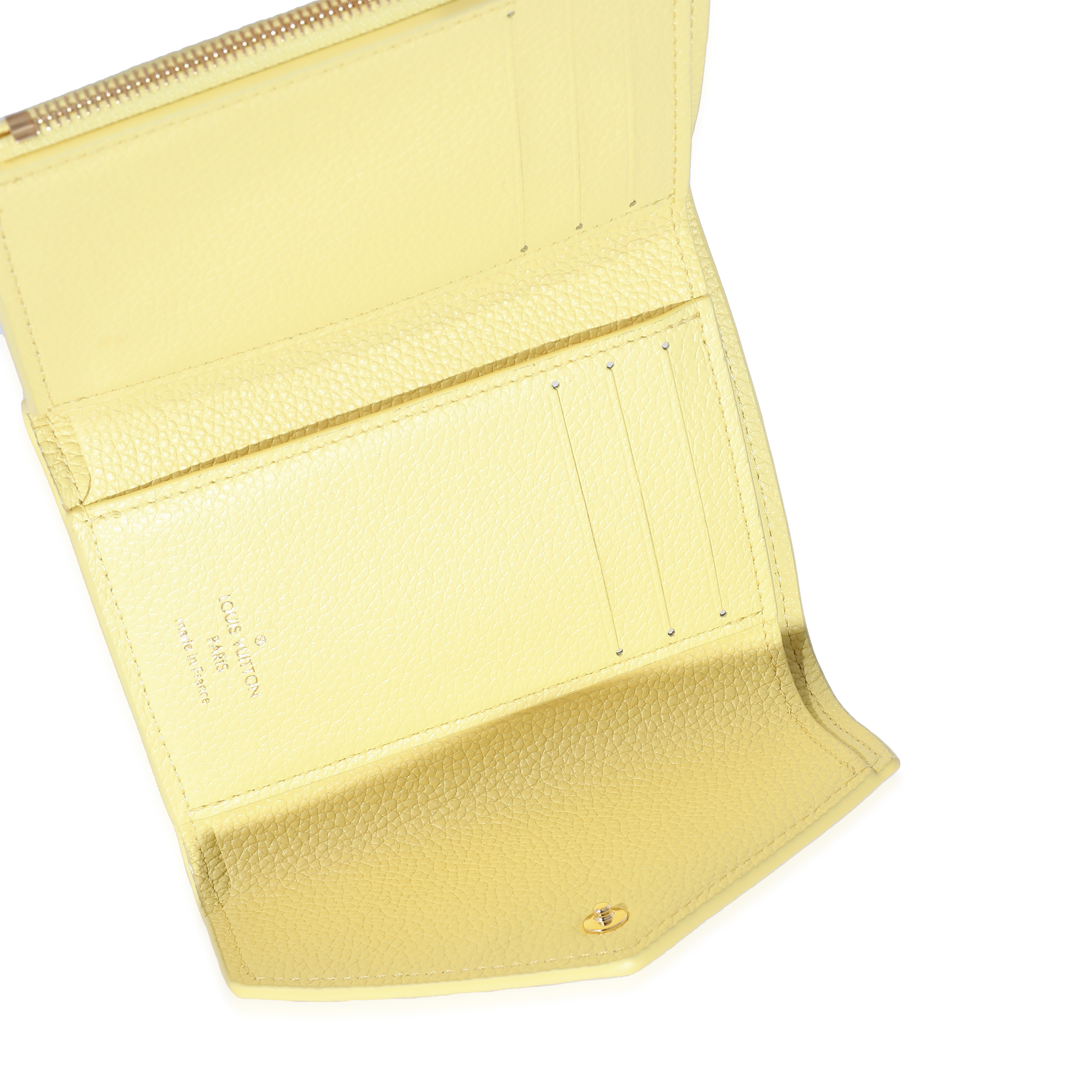 Louis Vuitton Lemon Curd Monogram Empreinte Victorine Wallet-7
