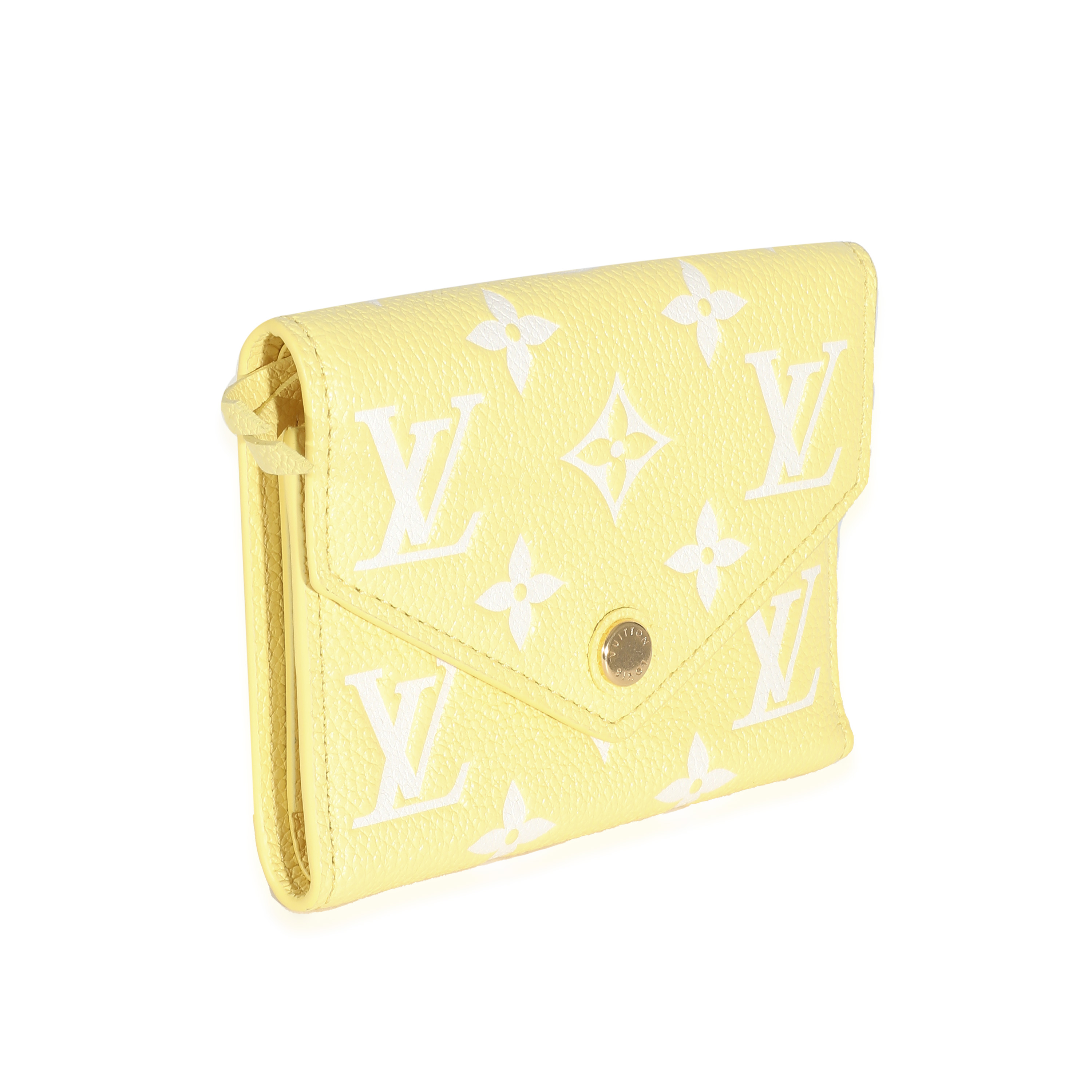 Louis Vuitton Lemon Curd Monogram Empreinte Victorine Wallet-6
