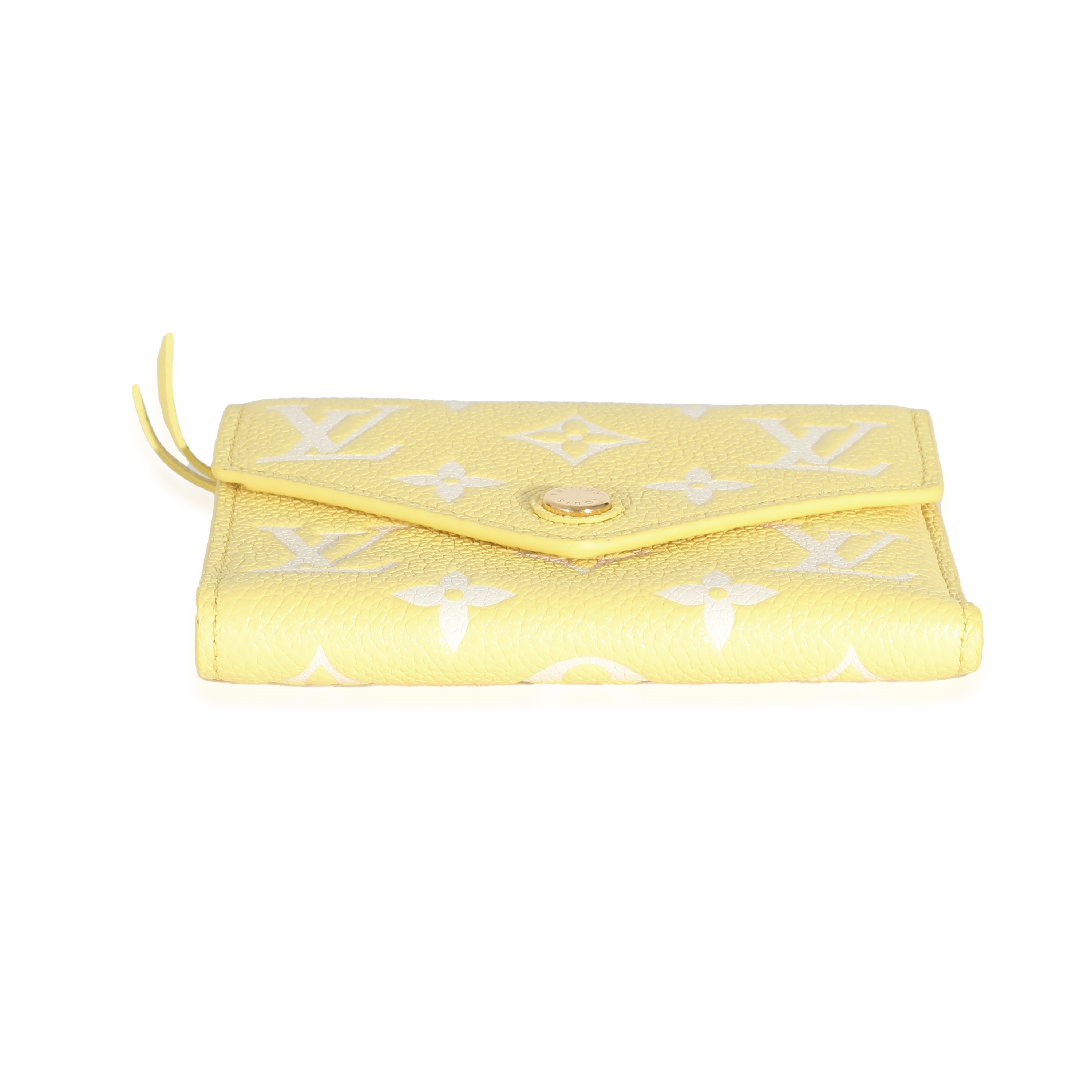 Louis Vuitton Lemon Curd Monogram Empreinte Victorine Wallet-5