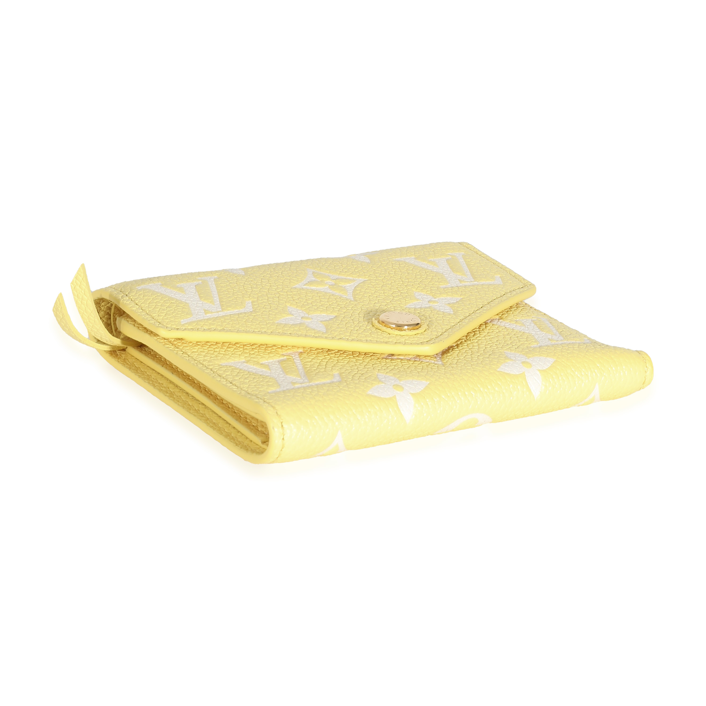 Louis Vuitton Lemon Curd Monogram Empreinte Victorine Wallet-2