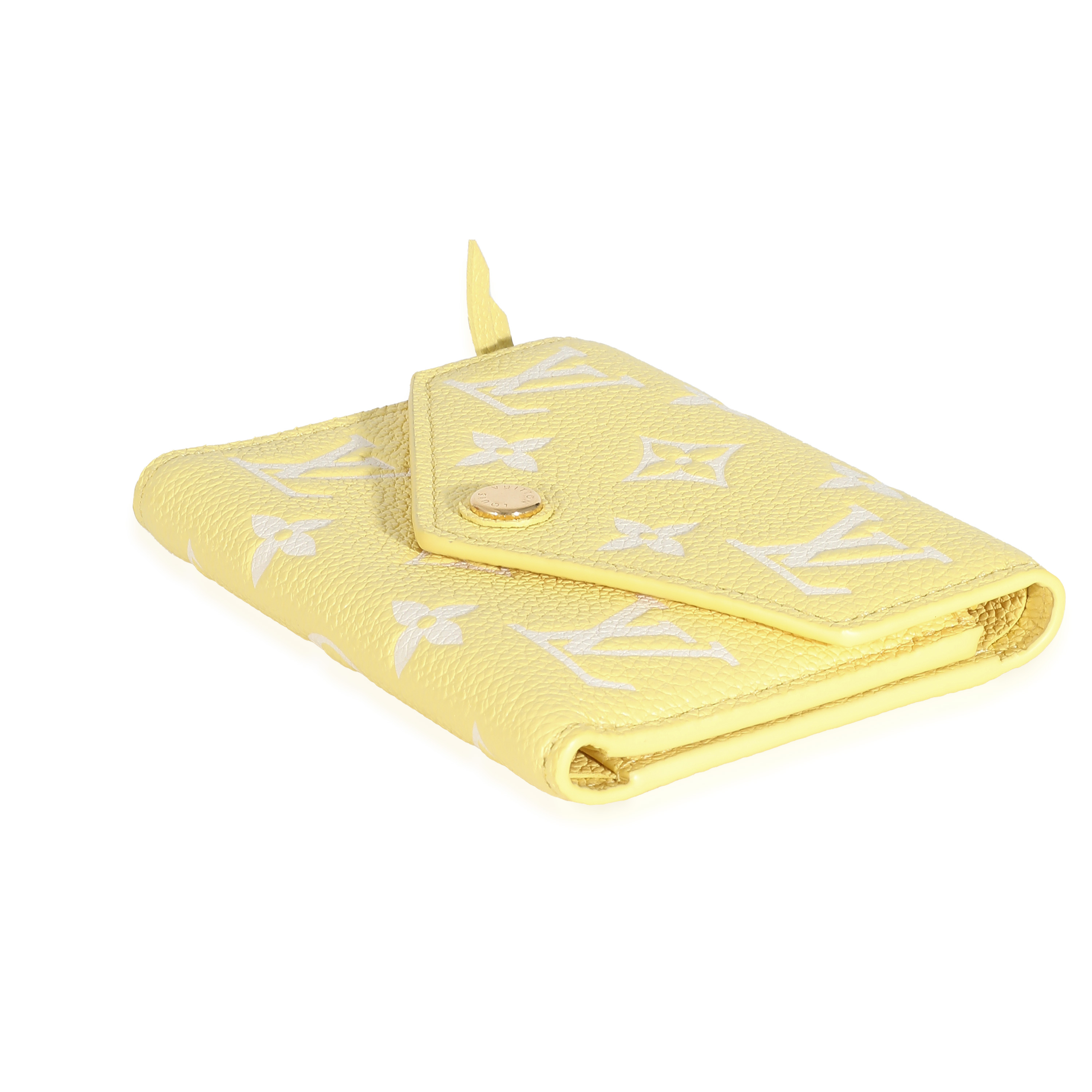 Louis Vuitton Lemon Curd Monogram Empreinte Victorine Wallet-4