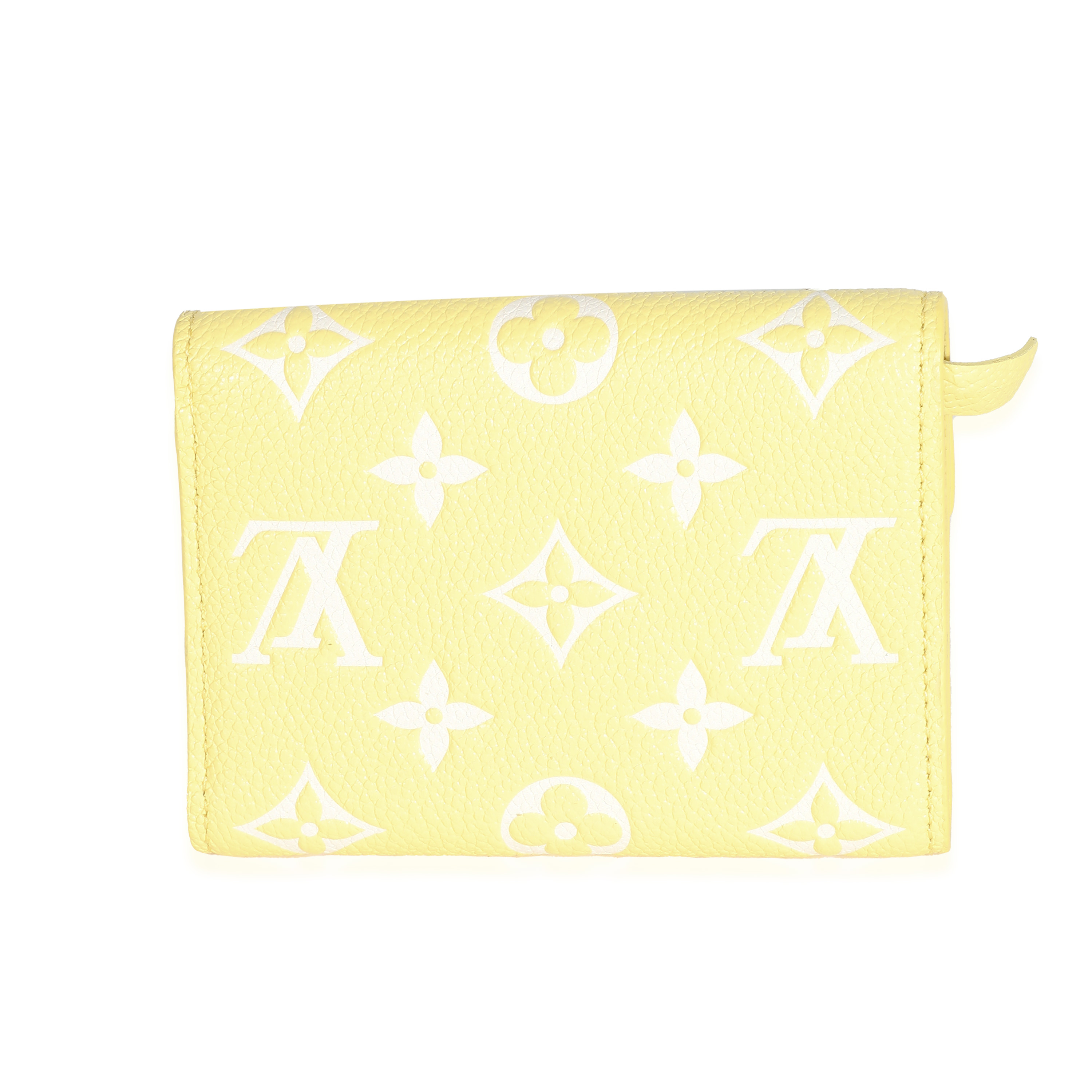 Louis Vuitton Lemon Curd Monogram Empreinte Victorine Wallet-3
