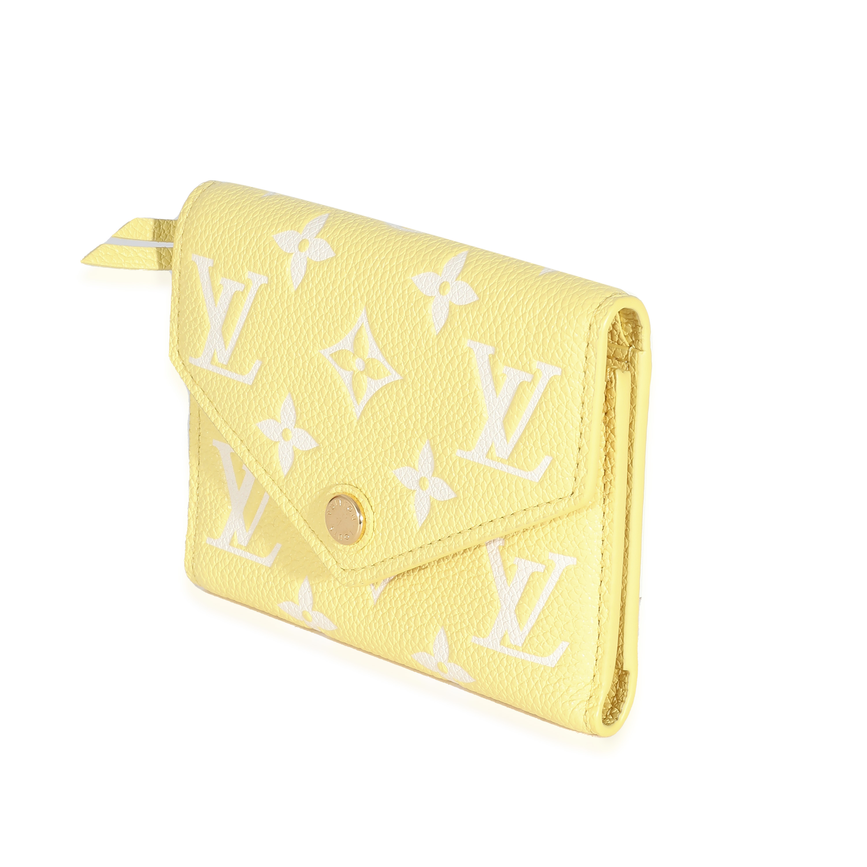 Louis Vuitton Lemon Curd Monogram Empreinte Victorine Wallet-1