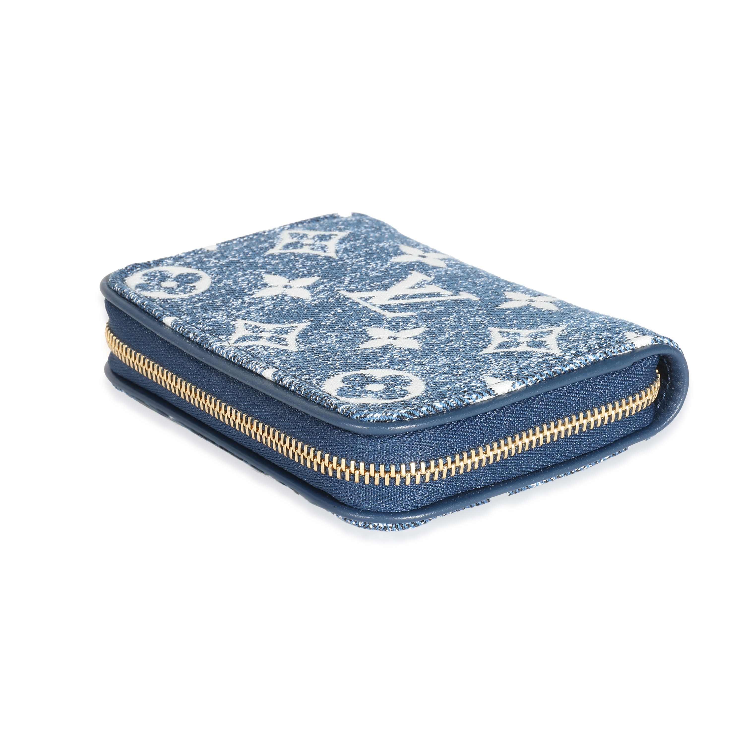 Louis Vuitton Blue Denim Monogram Jacquard Zippy Coin Purse-6