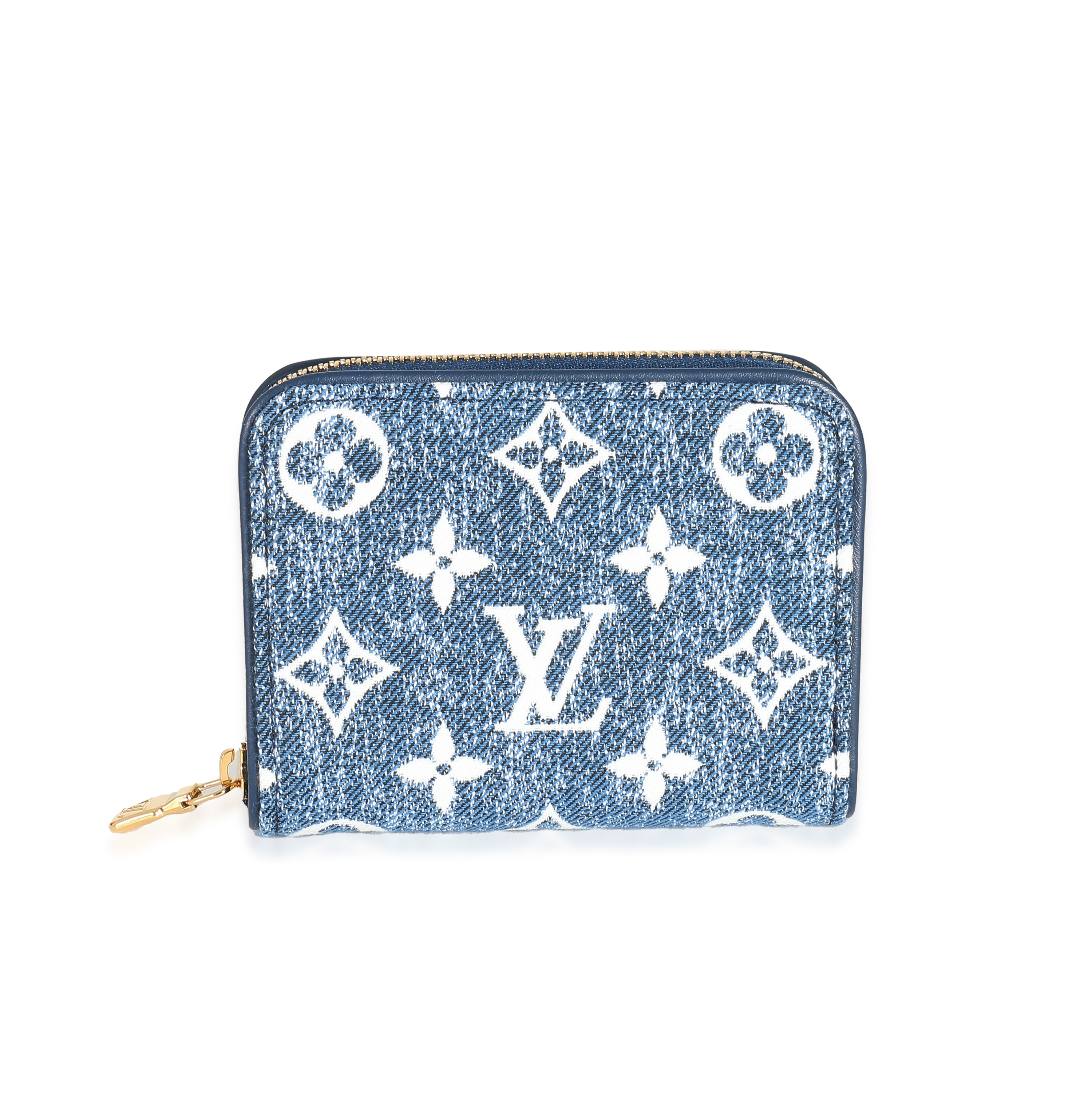 Louis Vuitton Blue Denim Monogram Jacquard Zippy Coin Purse