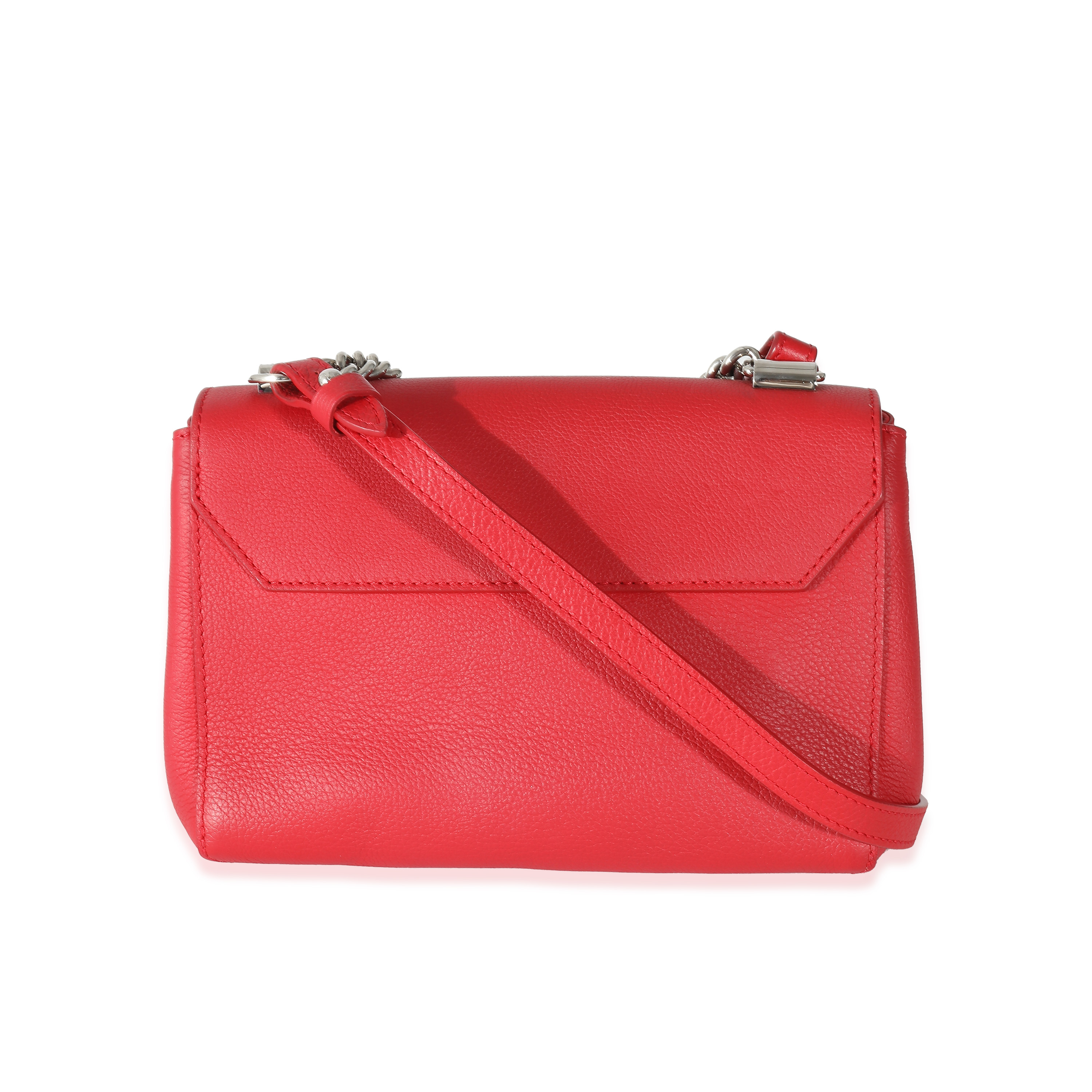 Louis Vuitton Rubis Pebbled Leather Lockme II BB-4