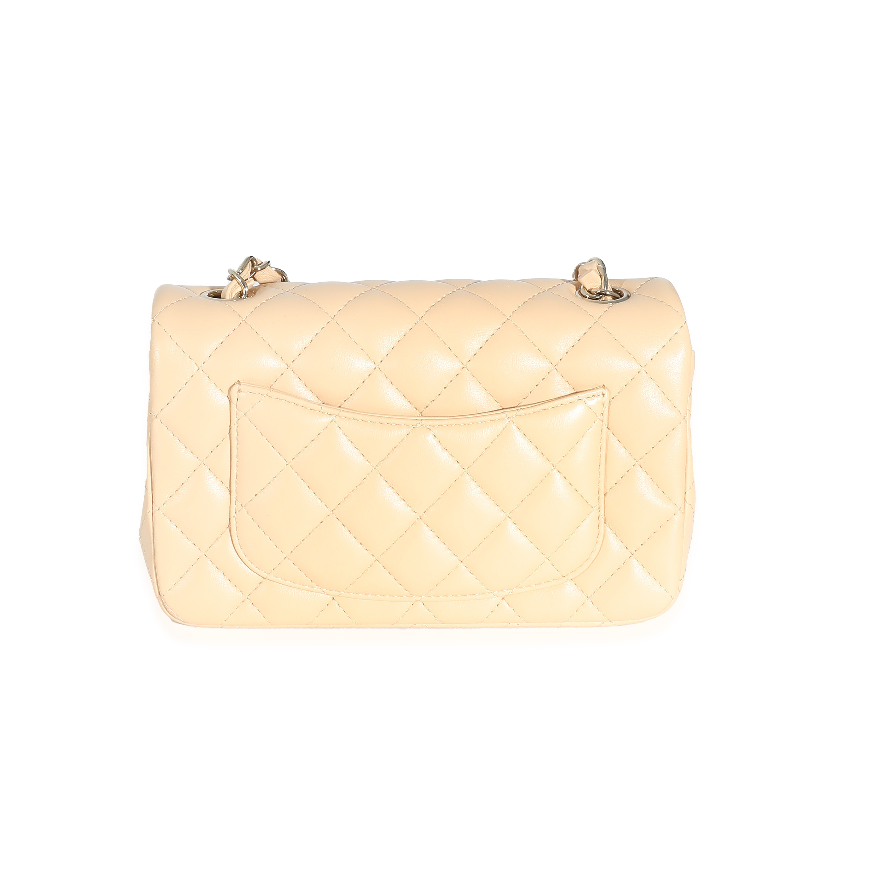 Chanel 22C Beige Quilted Lambskin Mini Rectangular Flap Bag Chanel 22C Beige Quilted Lambskin Mini Rectangular Flap Bag-5