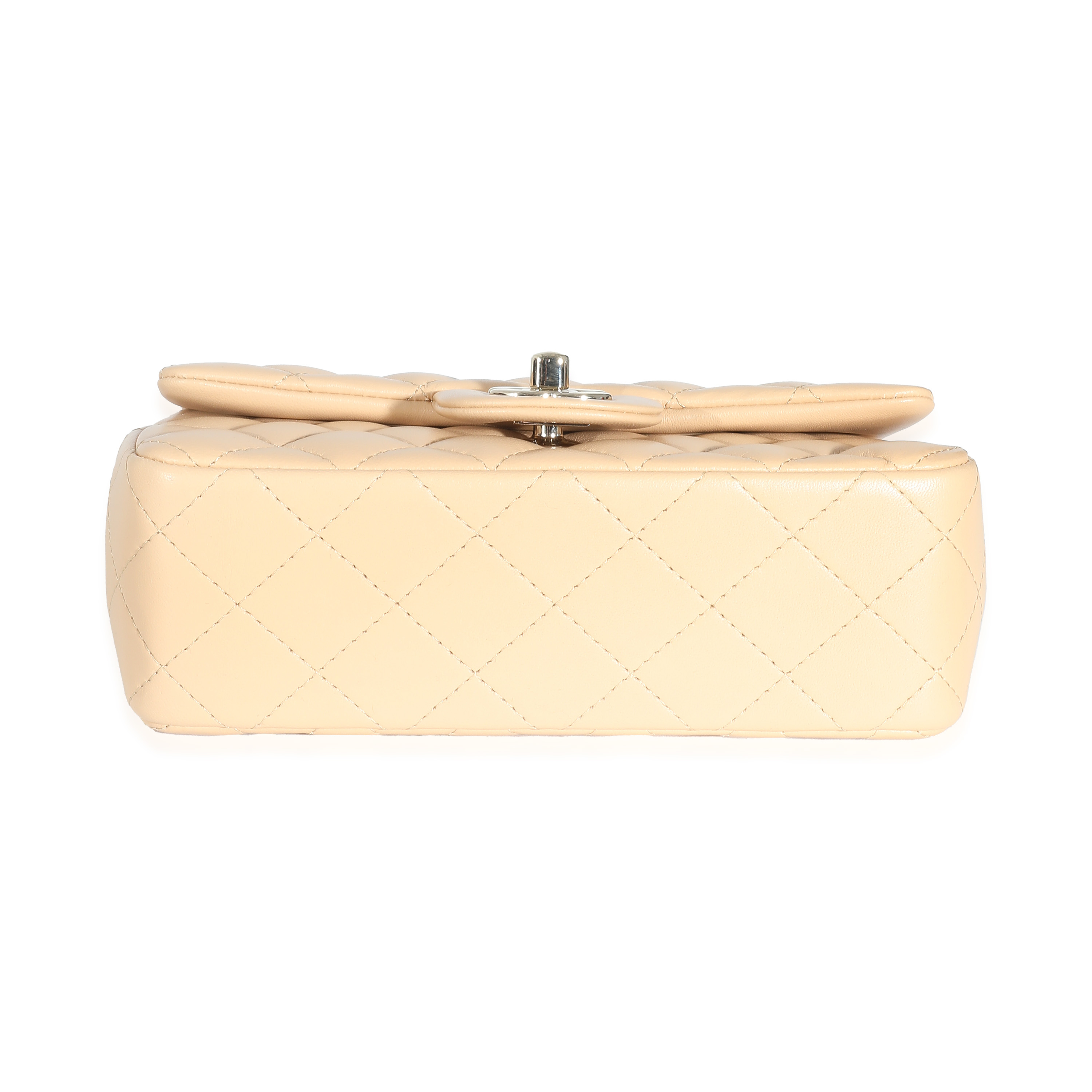 Chanel 22C Beige Quilted Lambskin Mini Rectangular Flap Bag Chanel 22C Beige Quilted Lambskin Mini Rectangular Flap Bag-4