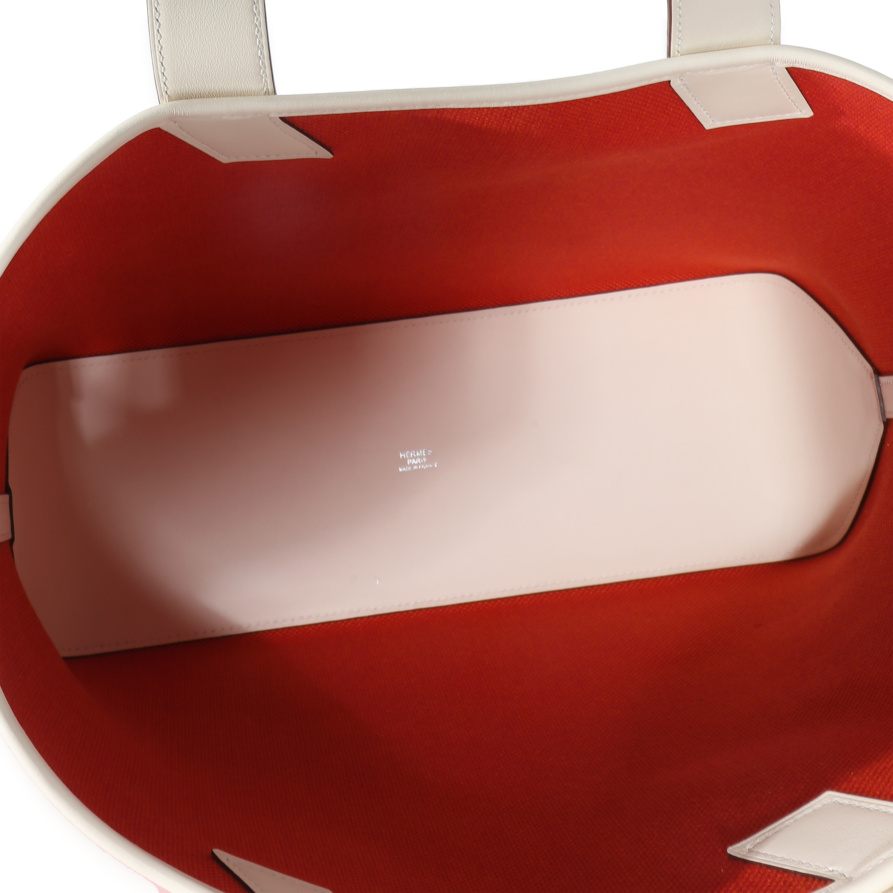 Hermès Nata Swift Feu Framboise Cabas H en Biais 40-7