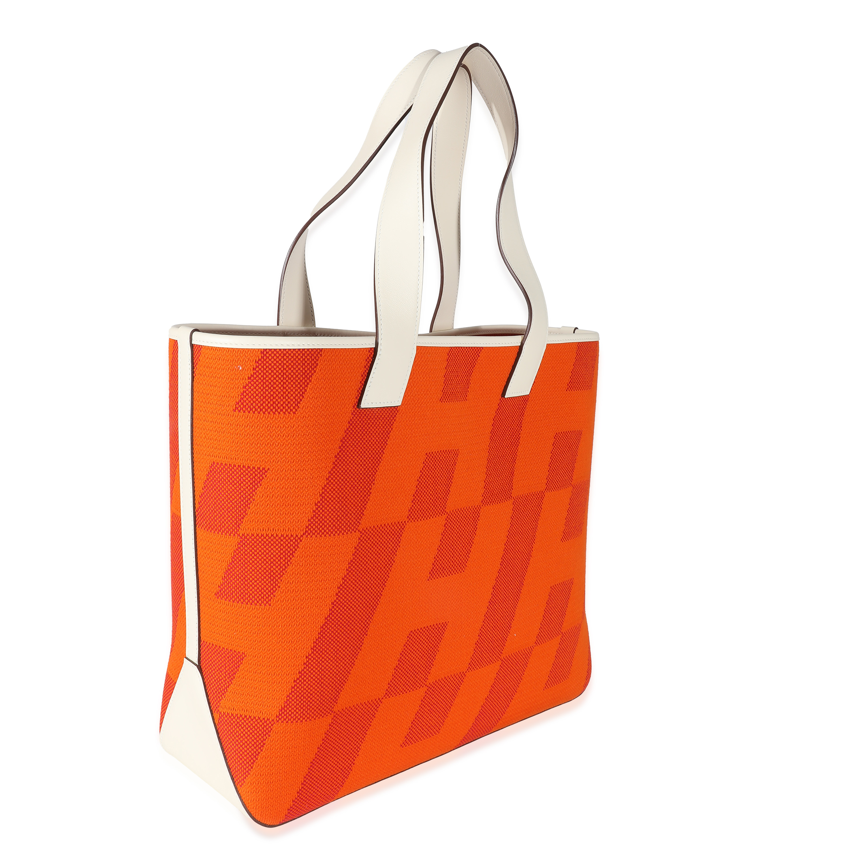 Hermès Nata Swift Feu Framboise Cabas H en Biais 40-2