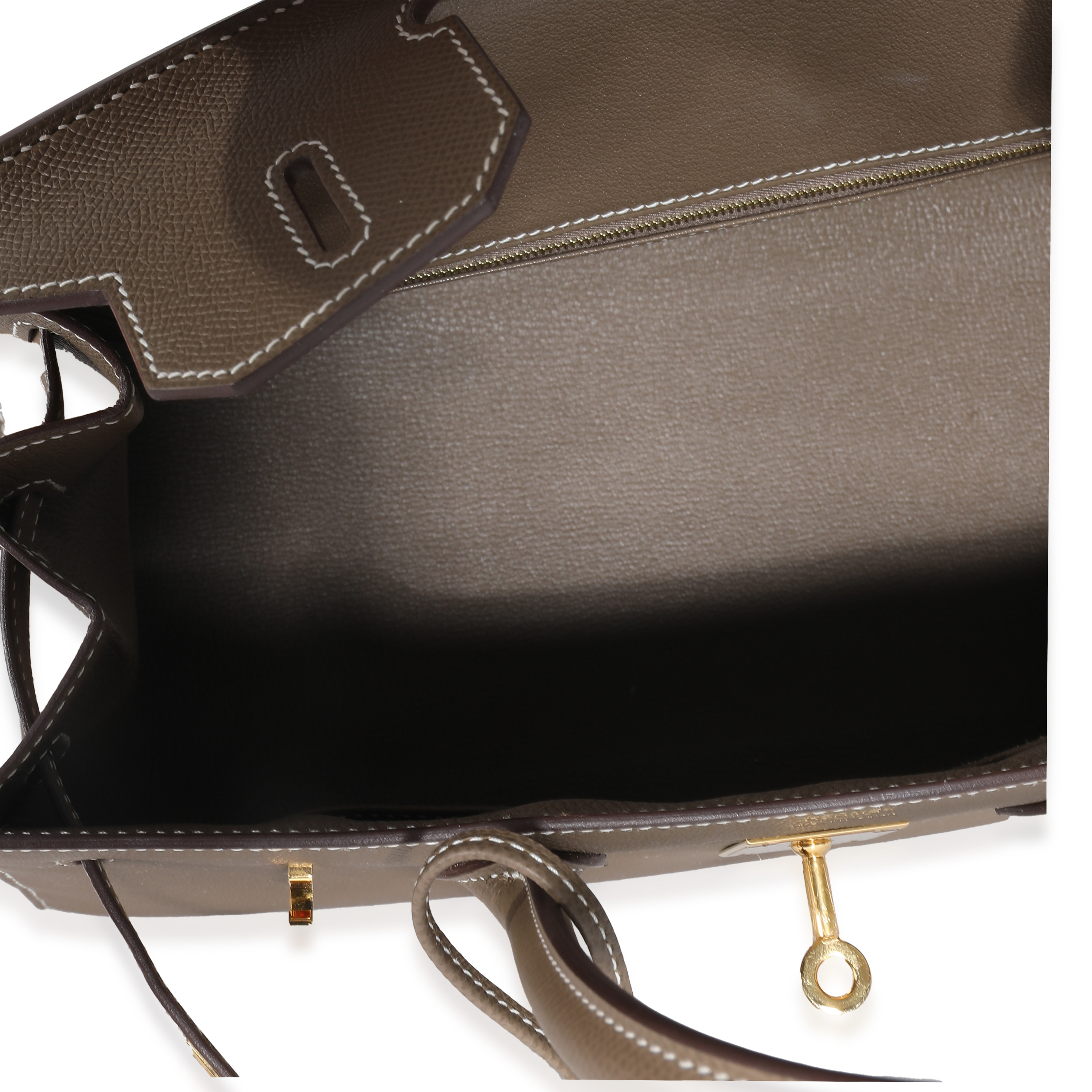 Hermès Etoupe Epsom Sellier Birkin 30 GHW-3