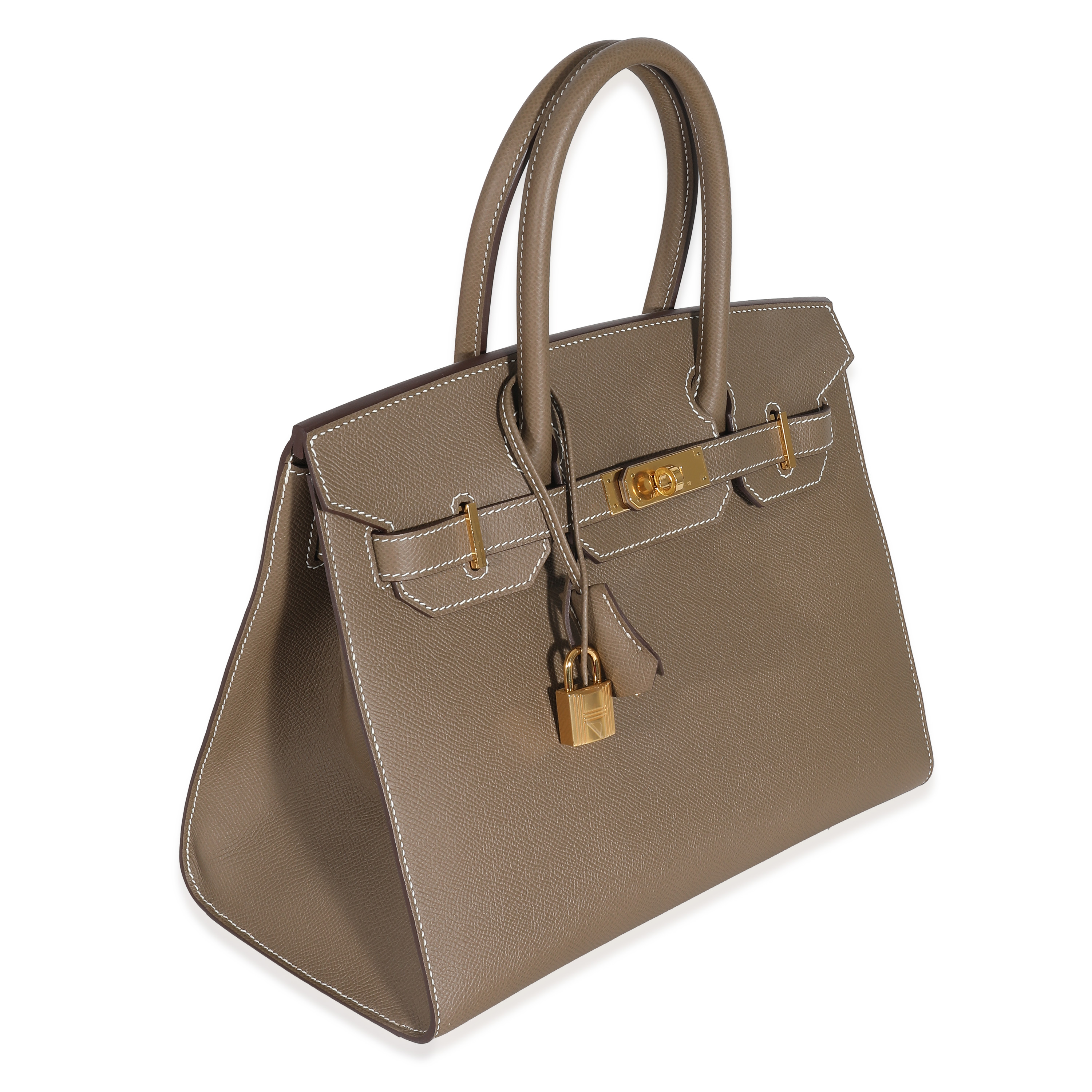 Hermès Etoupe Epsom Sellier Birkin 30 GHW-2