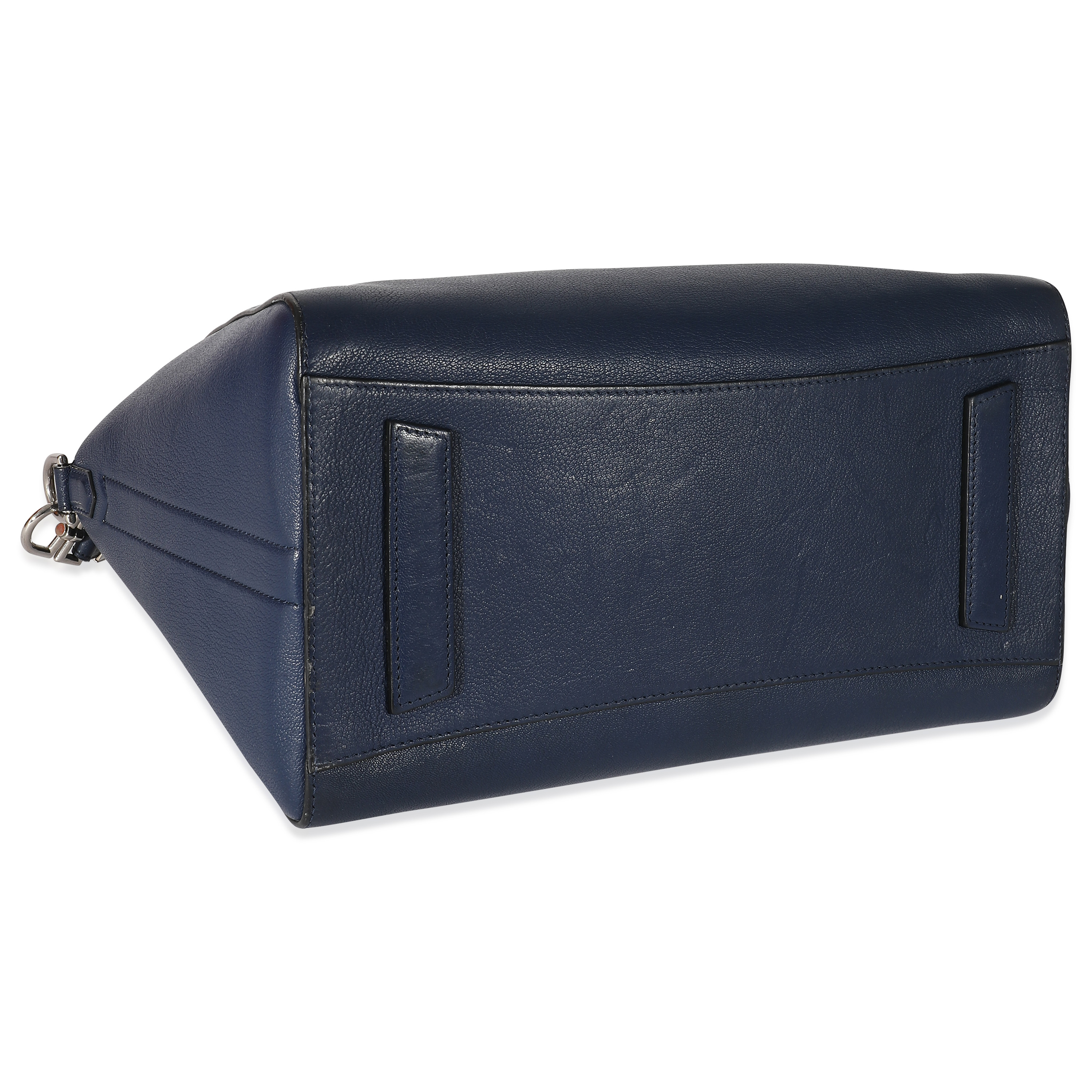 Givenchy Navy Blue Grained Leather Medium Antigona Bag-5