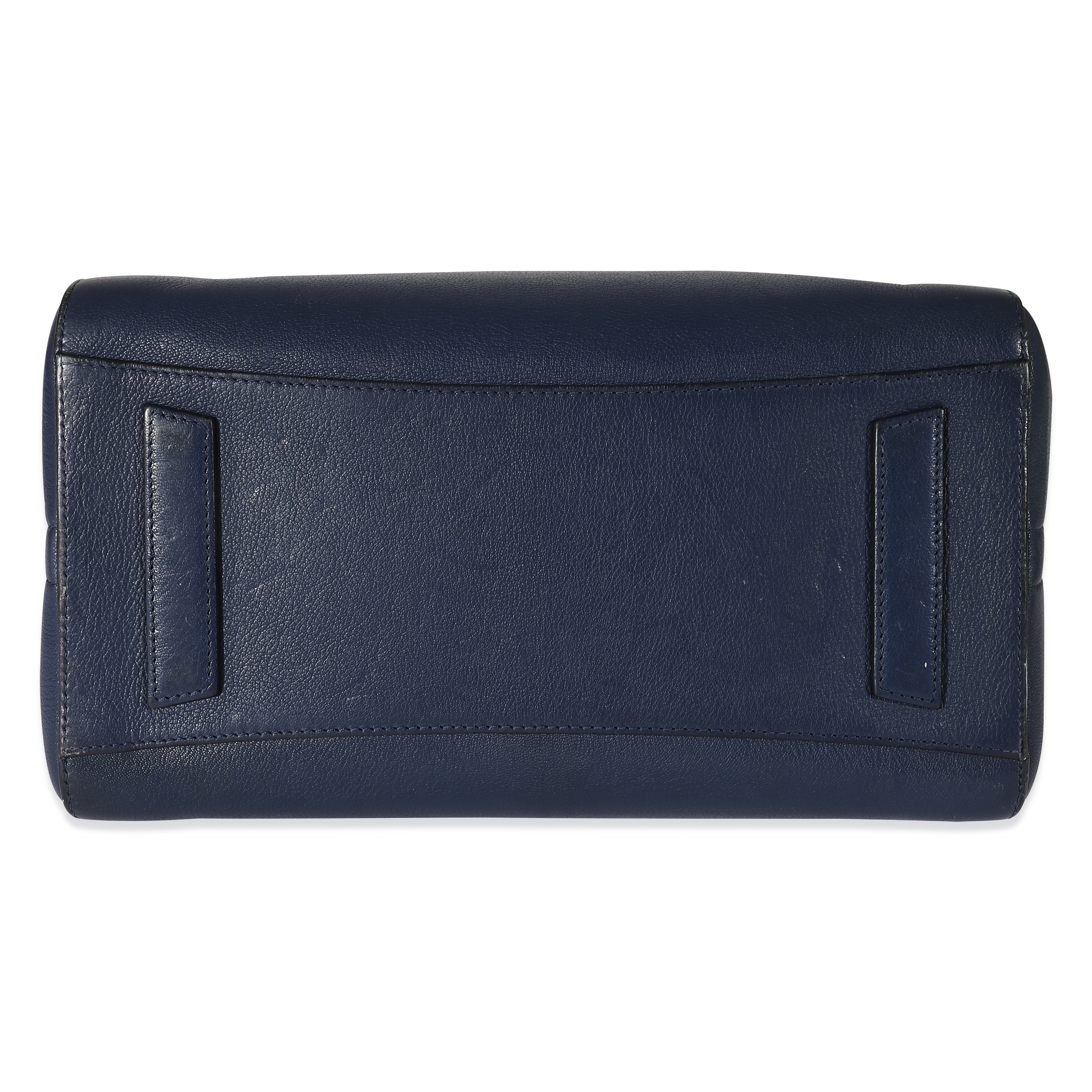Givenchy Navy Blue Grained Leather Medium Antigona Bag-4
